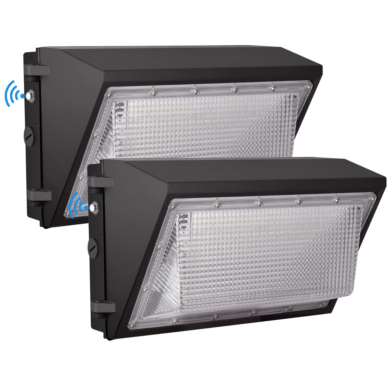 LED Wall Pack Light with Dusk to Dawn Photocell,120W 15600LM 5000K Daylight ,AC100-277V Input,750W HPS/HID Equivalent, Waterproo