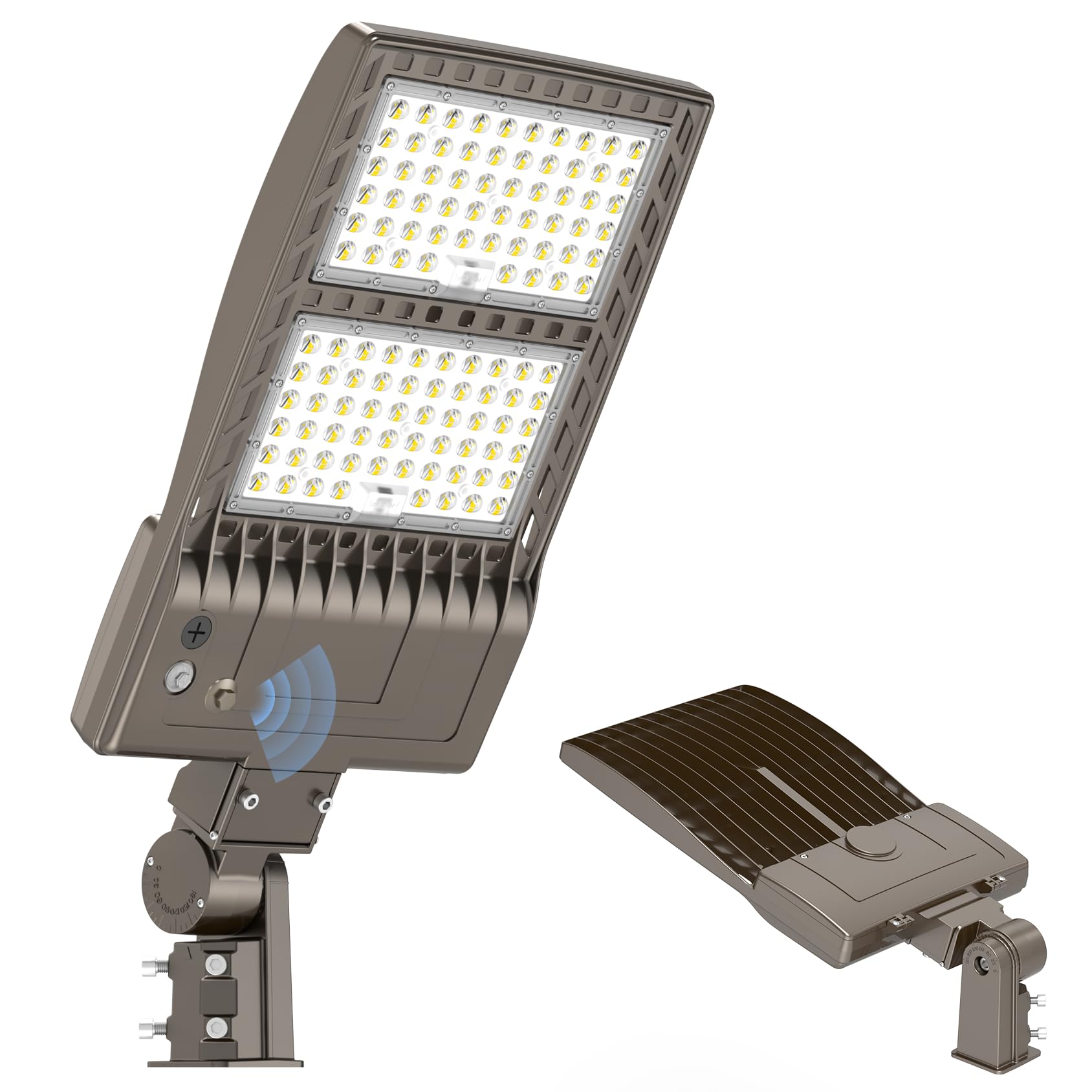 Kukuppo 480 Volt 400W Led Parking Lot Light 60 000Lm Power Adjustable  Etl Dlc Listed Led Shoebox Pole Court Light Dusk To Dawn Outdoor Parking Lighting With Slip Fit 5000K Ip65 Waterproof 277-480V