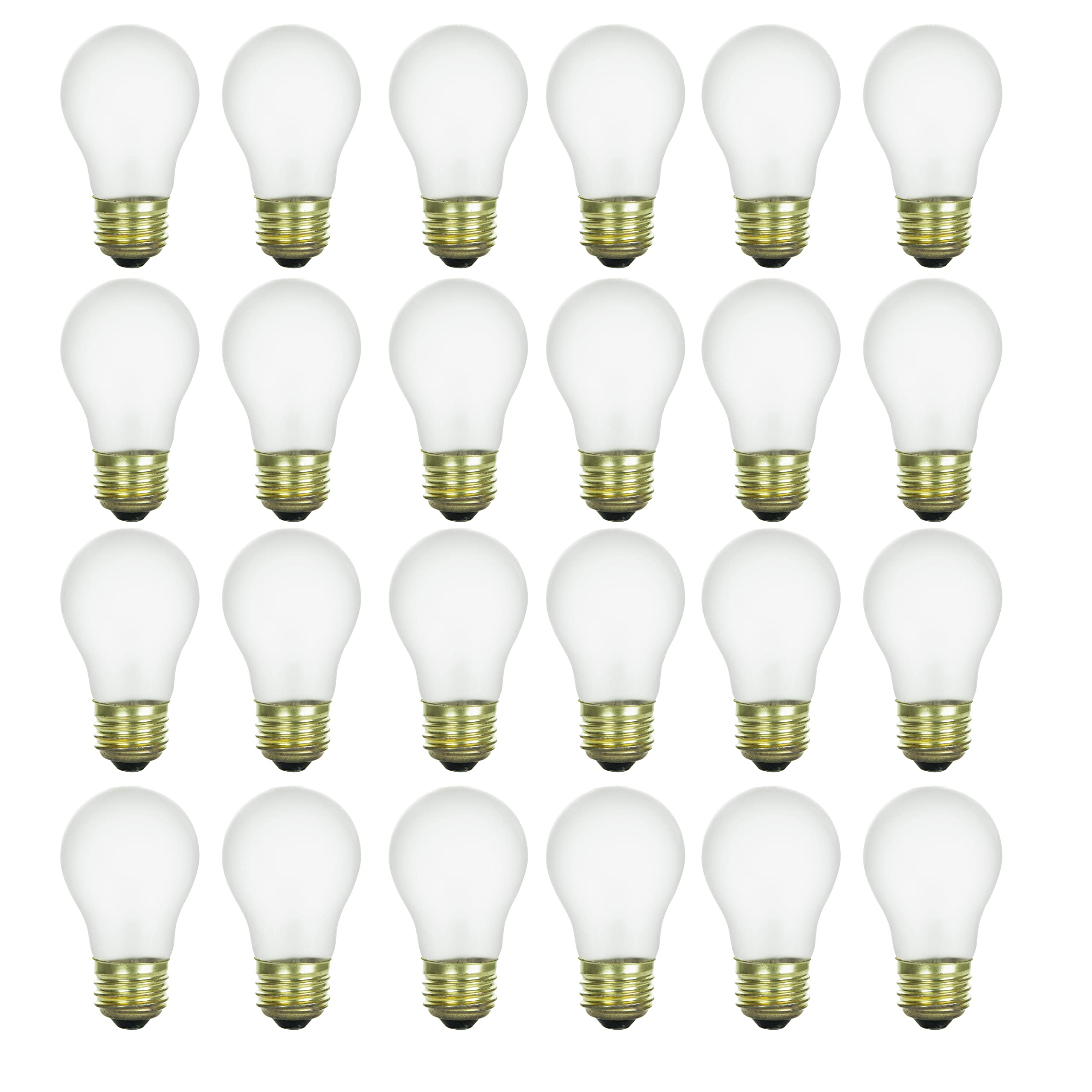 Sunlite 41622 Incandescent Appliance A15 Light Bulb, 15 Watts, 70 Lumens, Medium Base (E26), Dimmable, Mercury Free, 2600K Warm