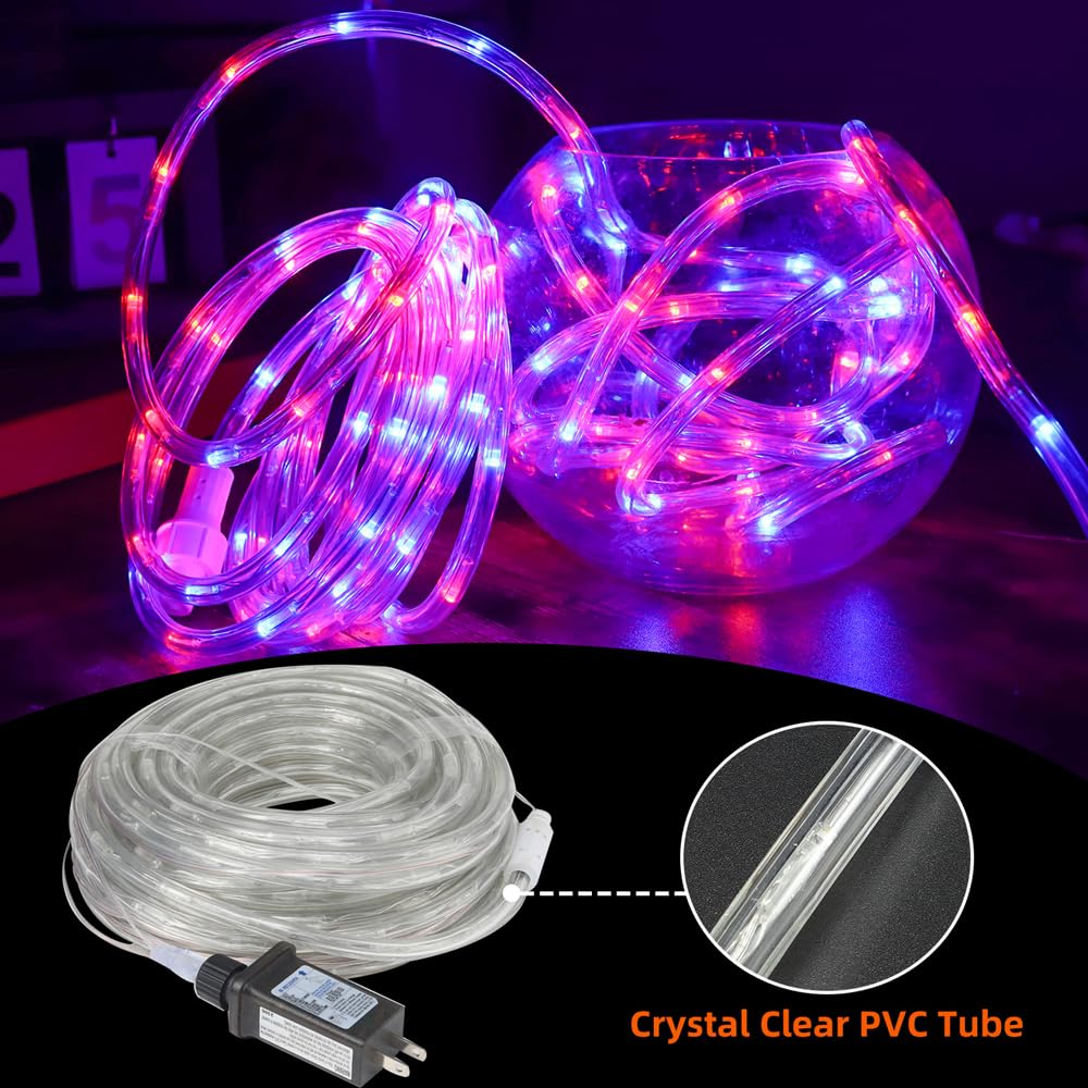 65ft 400 LED Waterproof Color Changing Rope Lights,Indoor Outdoor 16 ...
