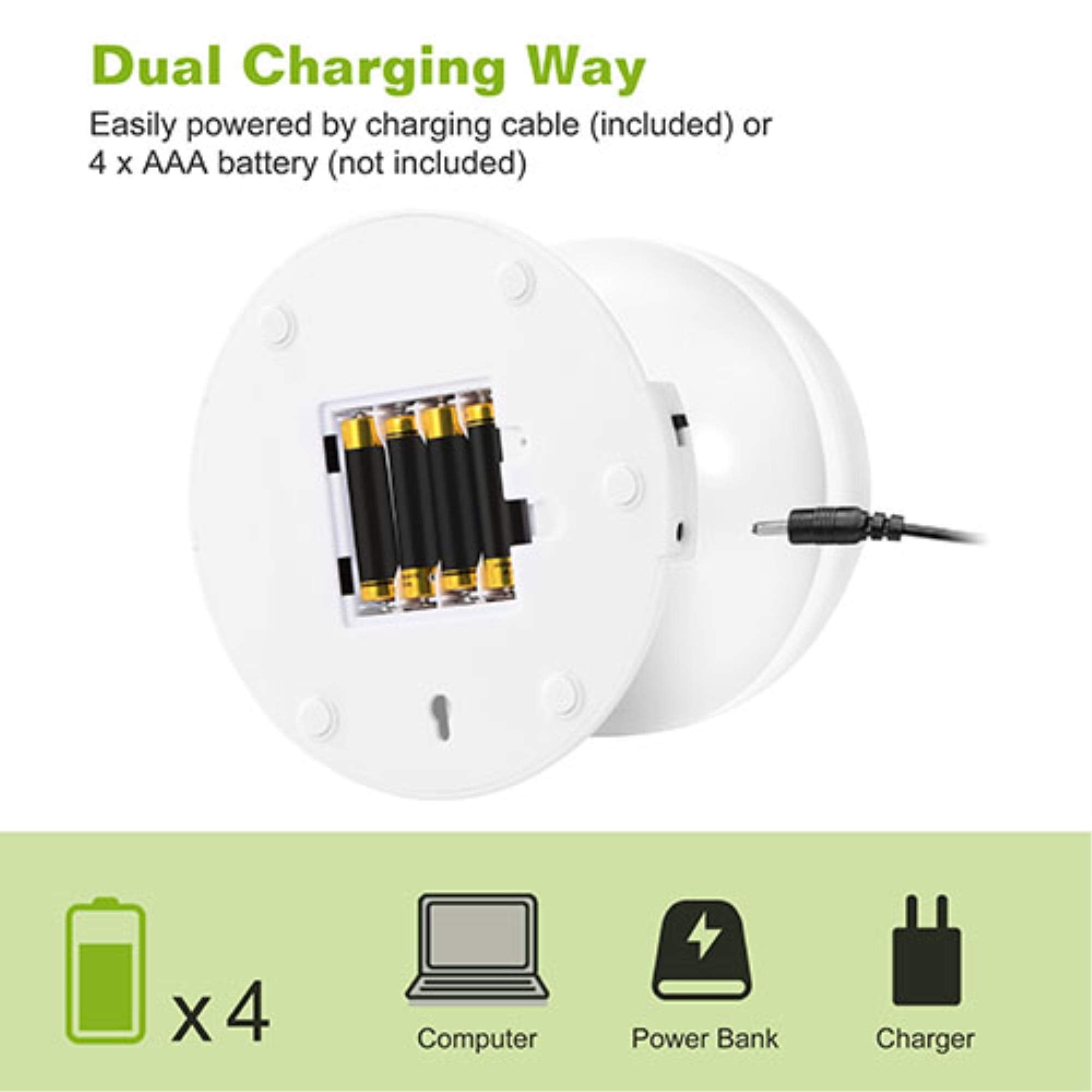 Kocaso Led Projector Lamp - Kids Night Light With Star & Moon Projection, 360° Rotation, Timer