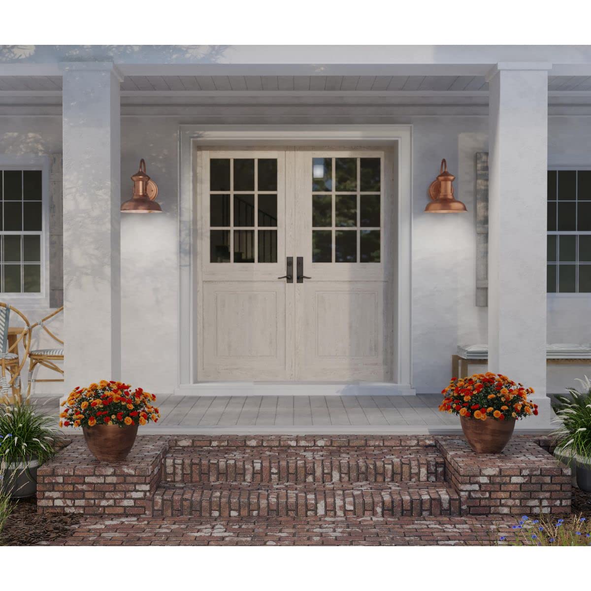 Progress Lighting Brookside Outdoor Light Fixture, Copper, 8 in. W x 9-3/4 in. H, Model P5721-14