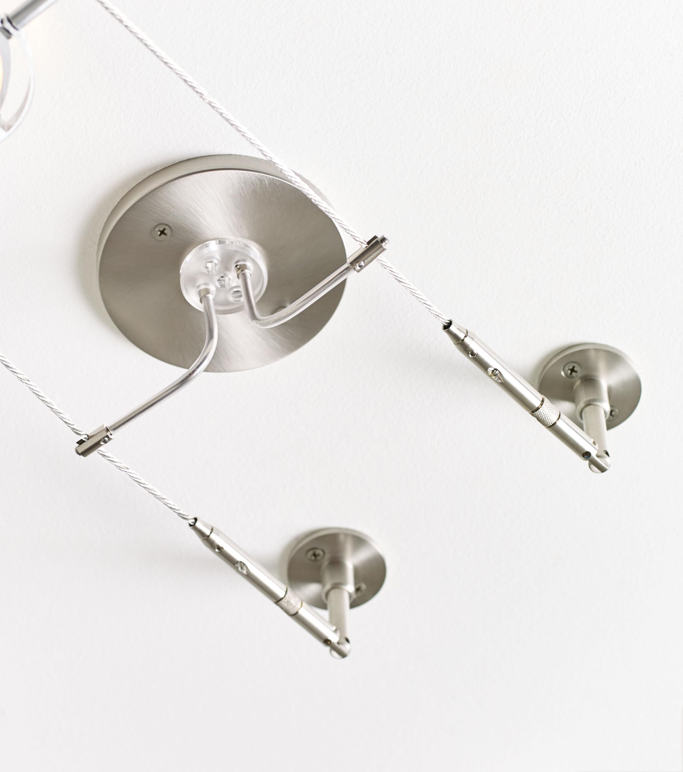 Tiella 800Cbl5Pn-Led, Accent Electronic Low Volt Surface Track Lighting Kits, Led Compatible, Nickel