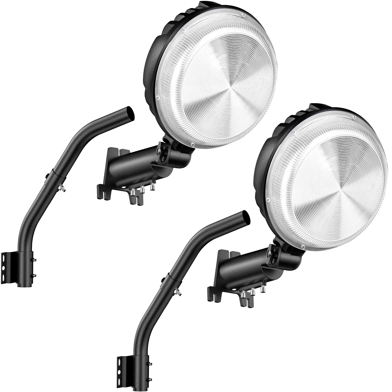 2-Pack 24000LM LED Barn Lights Dusk to Dawn, 150W Outdoor Lighting IP66 Waterproof, 6500K Bright Yard Light with Photocell, 150H