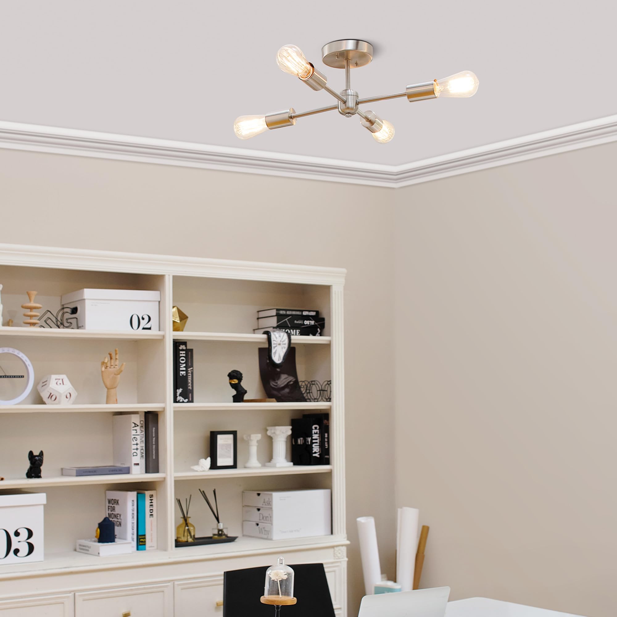 Globe Electric 60W Equivalent Soft White (2000K) Vintage Edison Dimmable Led Light Bulb, E26 Base, 650 Lumens, Amber Glass,73193