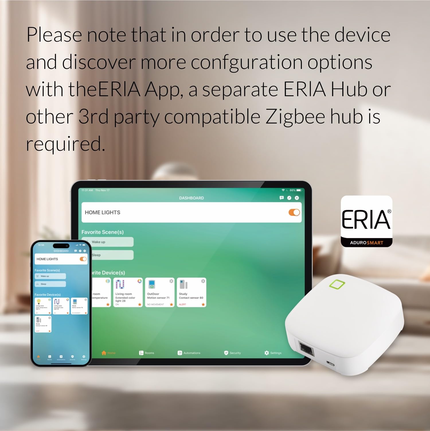 Eria Smart Light Bulbs, A19 Zigbee, Tunable White 800 Lumens, Works, Hue*, Smartthings, Ha, Amazon Echo (4Th Gen), Alexa, Ha, Go