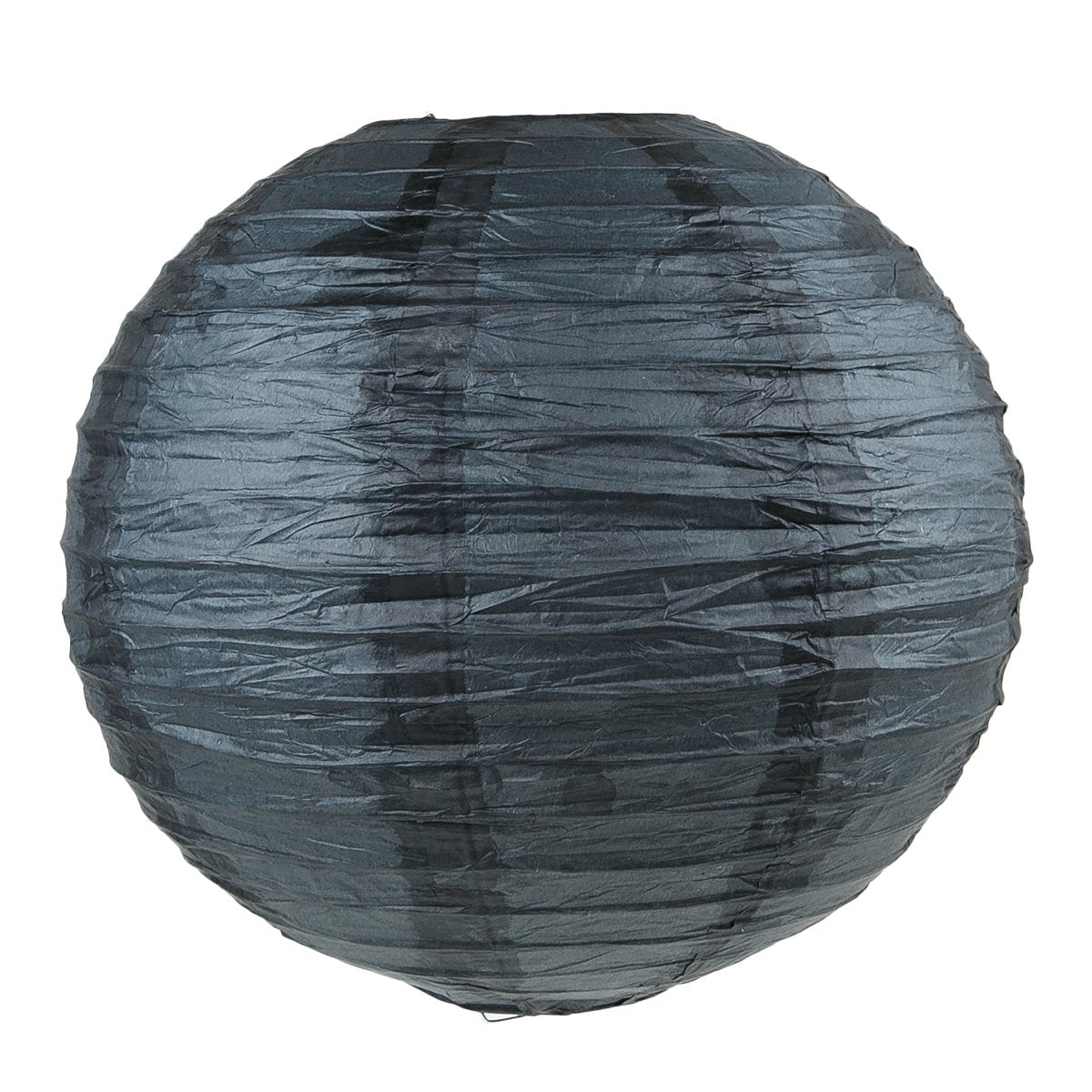 WYZworks - Round Paper Lanterns 10 Pack (Black, 16) - Hanging Paper Lanterns Lamp for Wedding, Birthday, Party, Halloween and Ho