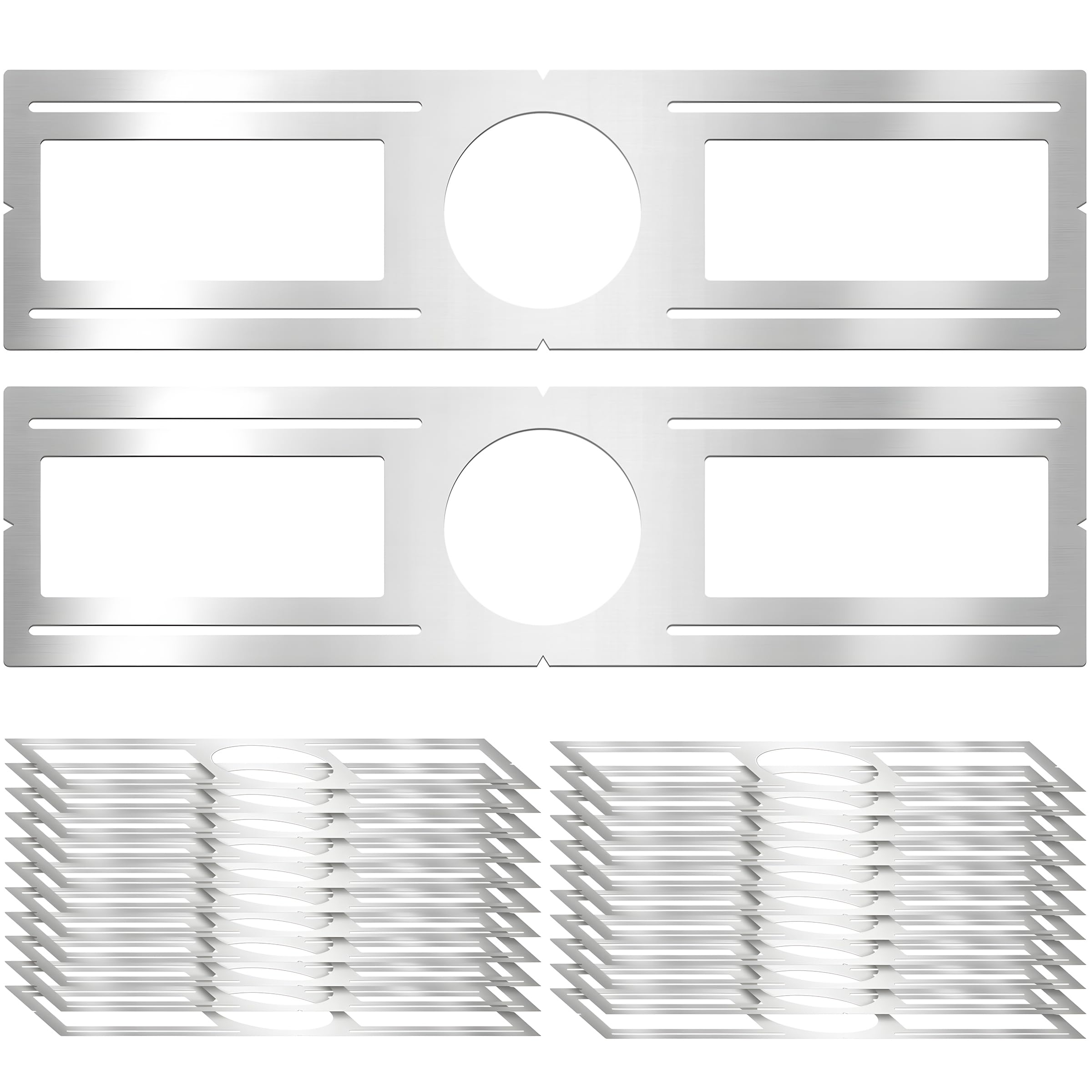 New Construction Mounting Plate  4 Inch  Led Recessed Lighting Housing Kits  Flat Steel Rough In Bracket Fixture For Led Light Bar  24Pc Shallow Recessed Lighting Housing Plate