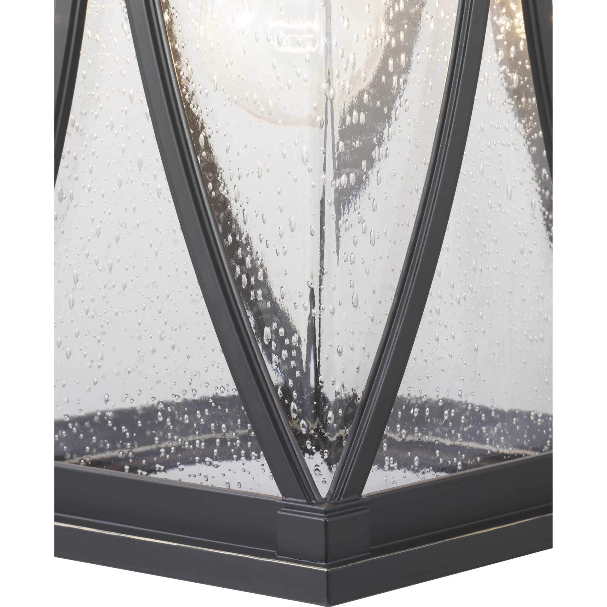 Progress Lighting Wall Lantern Light, 1-Light, Clear Seeded Glass, Antique Bronze, Model P560114-020