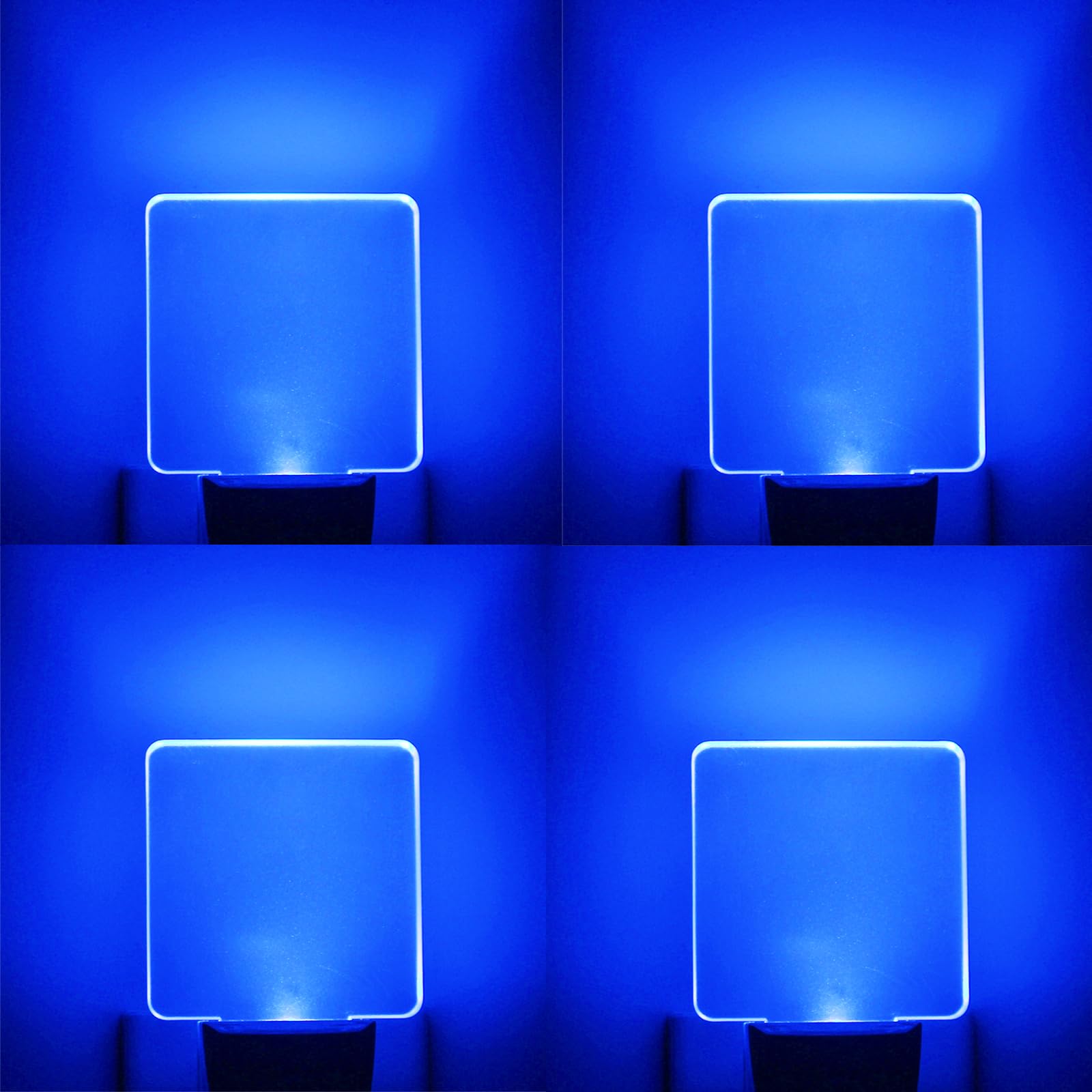 Blue Night Light Plug in, Dusk to Dawn Sensor Automatic On and Off, Decorative Wall Blue LED Night Lights for Adults Kids Room, 