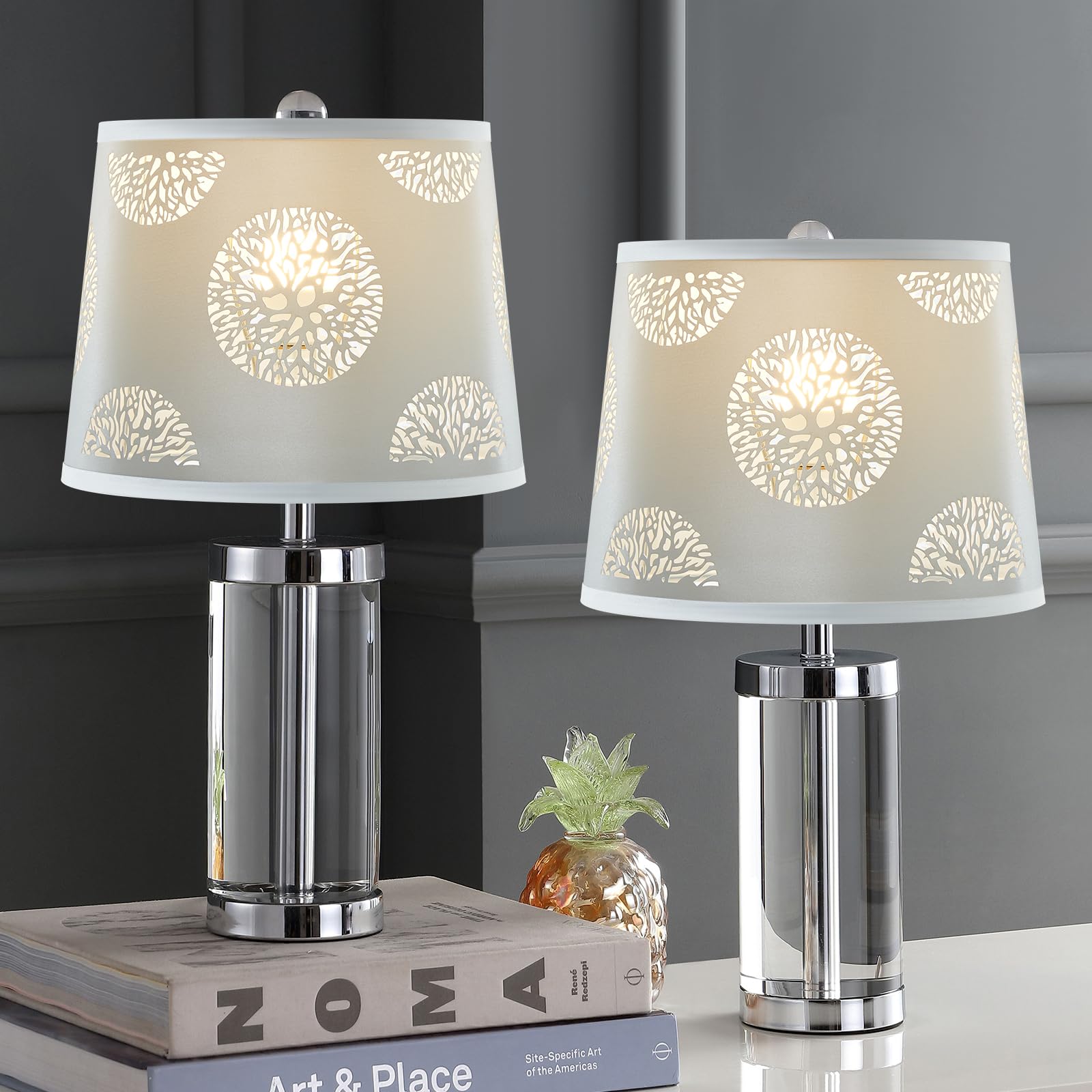 Lamp Shades Set Of 2 Replacement, Drum Lampshades, Lampshade 10 Inches Lampshades For Table Lamp, Floor Lamp, Pendant Light, Lam