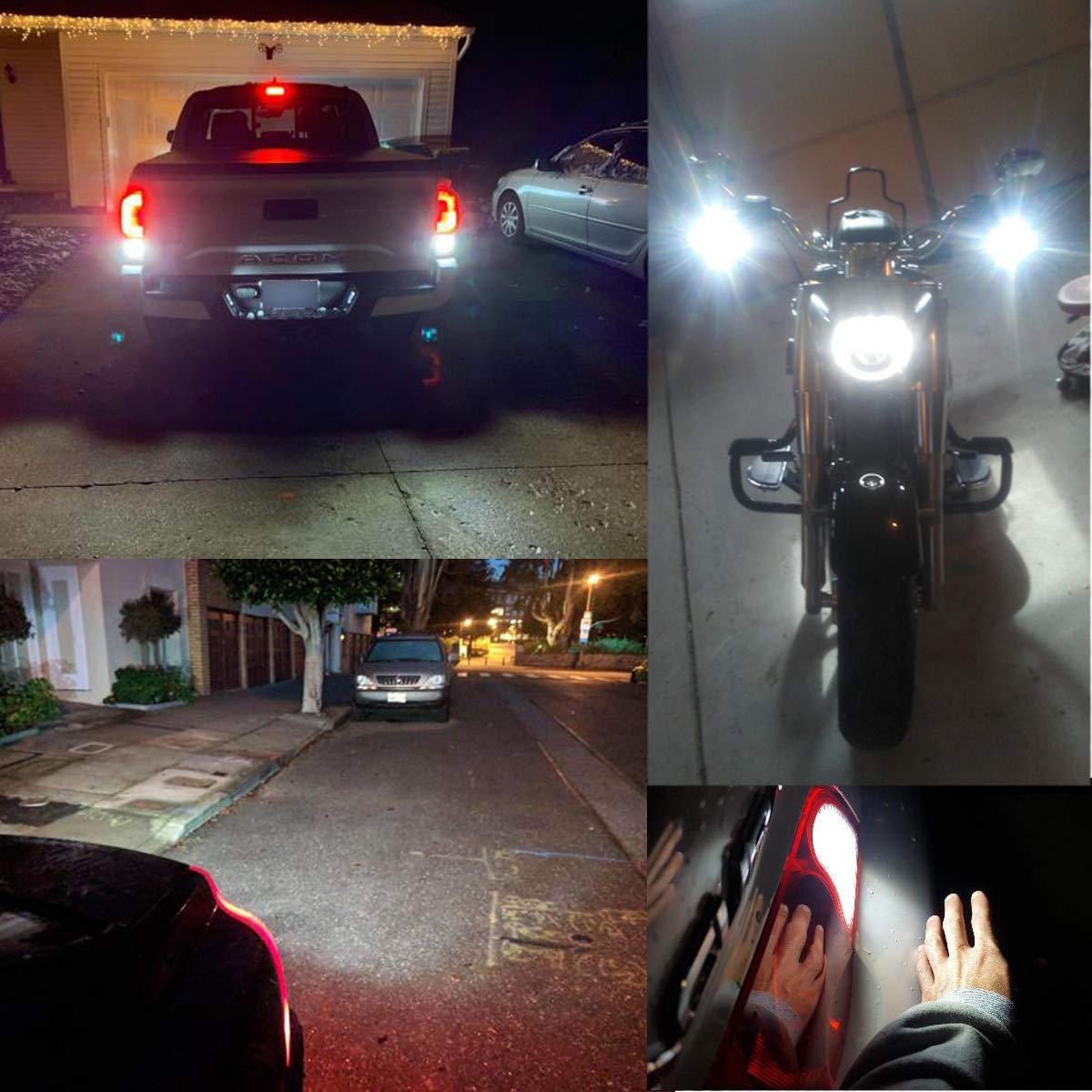 Ibrightstar Newest 9-30V Super Bright Low Power 7443 7440 T20 Led Bulbs With Projector Replacement For Back Up Reverse Lights Or
