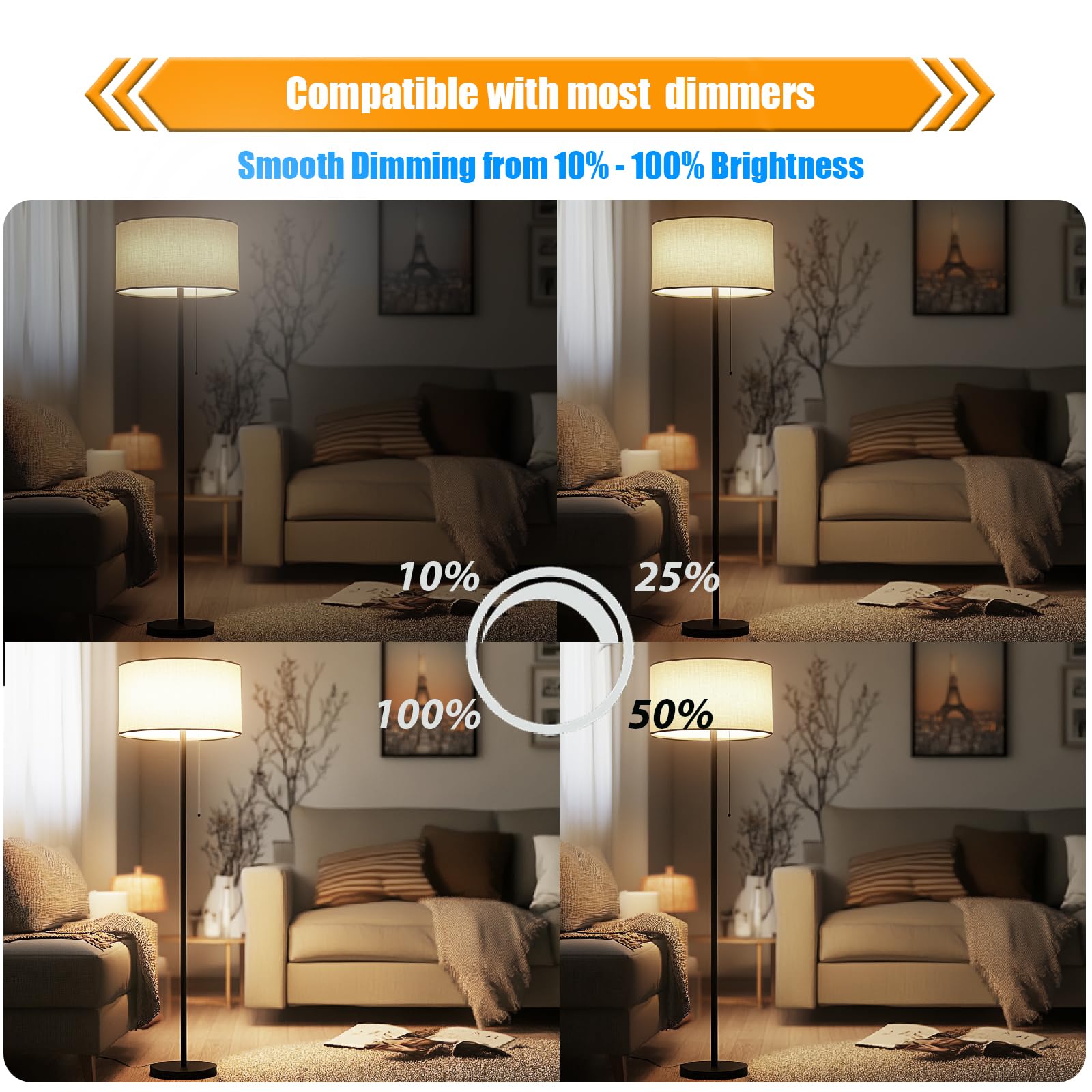 Winsaled 16 Pack Led Edison Bulbs 40W Equivalent, Dimmable 4W Led Filament Bulb, 5000K Daylight St19 Light Bulb, 450Lm E26 Vinta