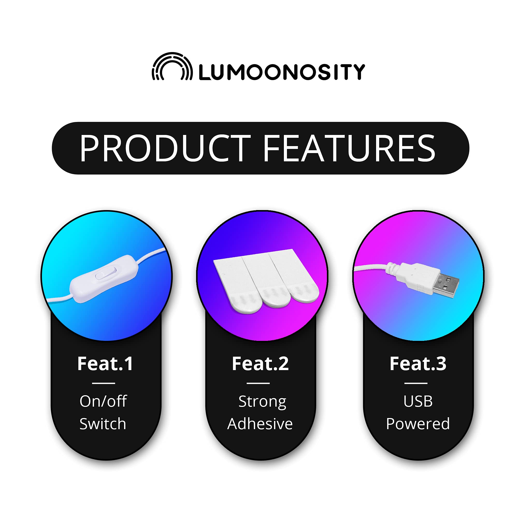 Lumoonosity WASD Neon Sign - USB Powered LED Light - Extra Large - WASD Pink - Model NS-WASD PINK - Wall & Game Room Decor
