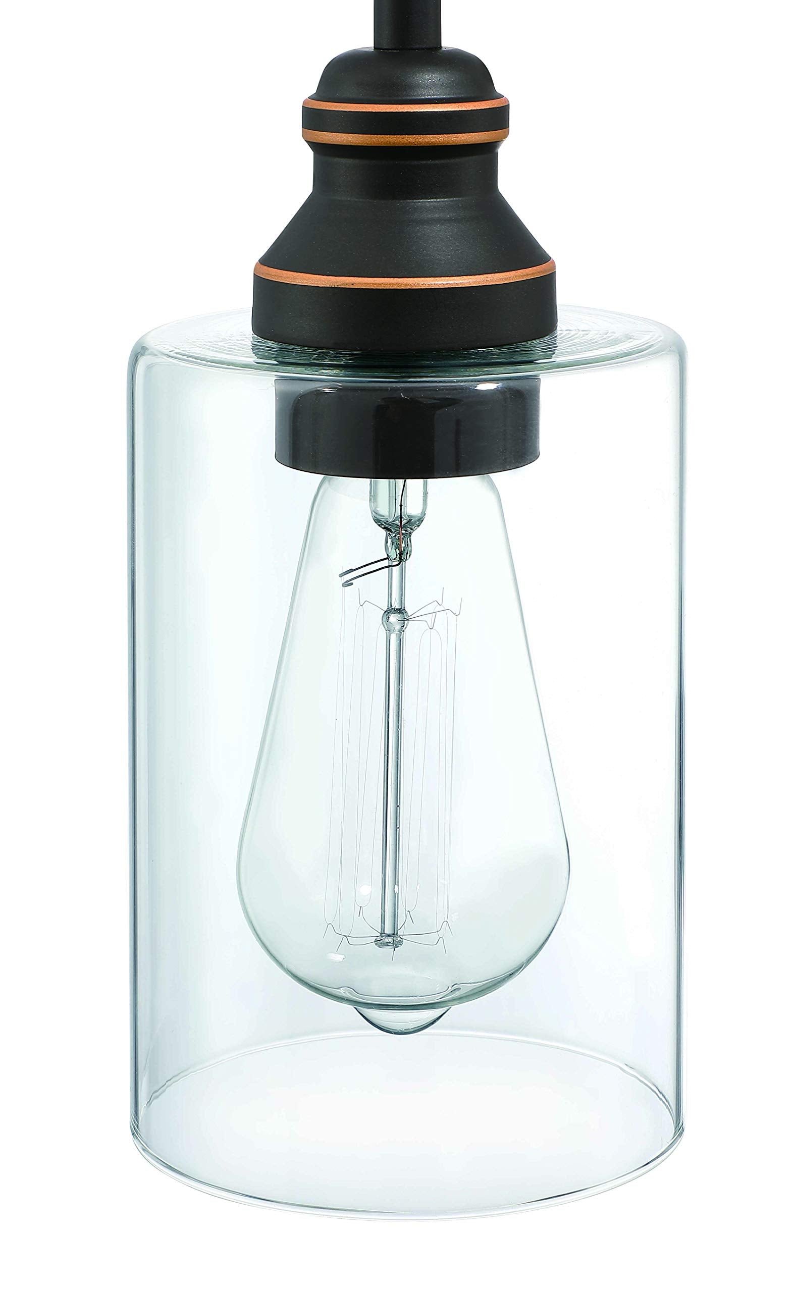 WISBEAM Pendant Lighting Fixture, Metal, Bronze, E26 Base, Max 60W, ETL Rated, 3-Pack, Model WS-PDL004