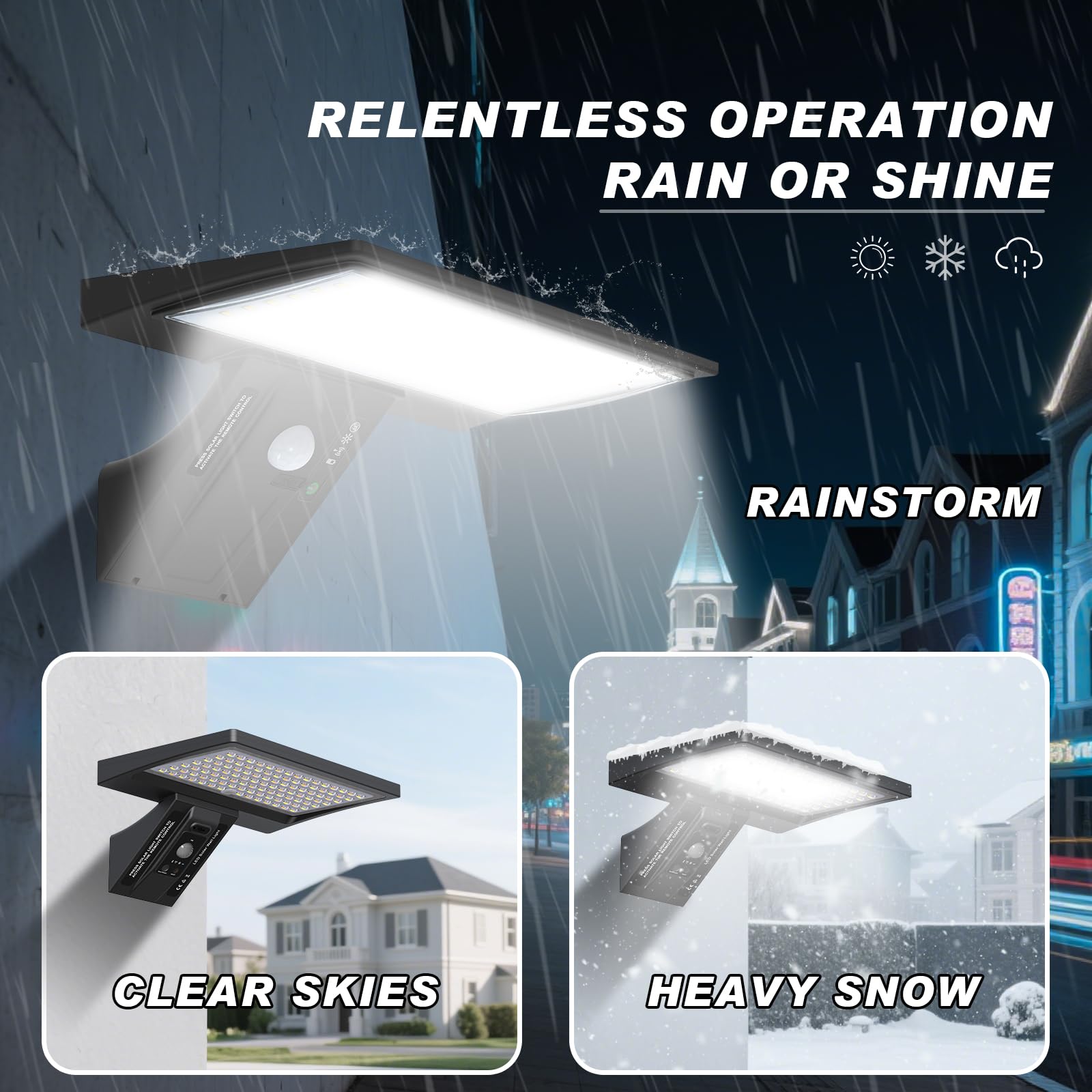 Hrevorryda Solar Lights Outdoor Waterproof-4 Lighting Modes Wall Light With Remote 520Lm Ip65 Waterproof Motion Sensor Outdoor Lights Powered For Front Door Yard Deck Fence Garage Pathway (4.2W)