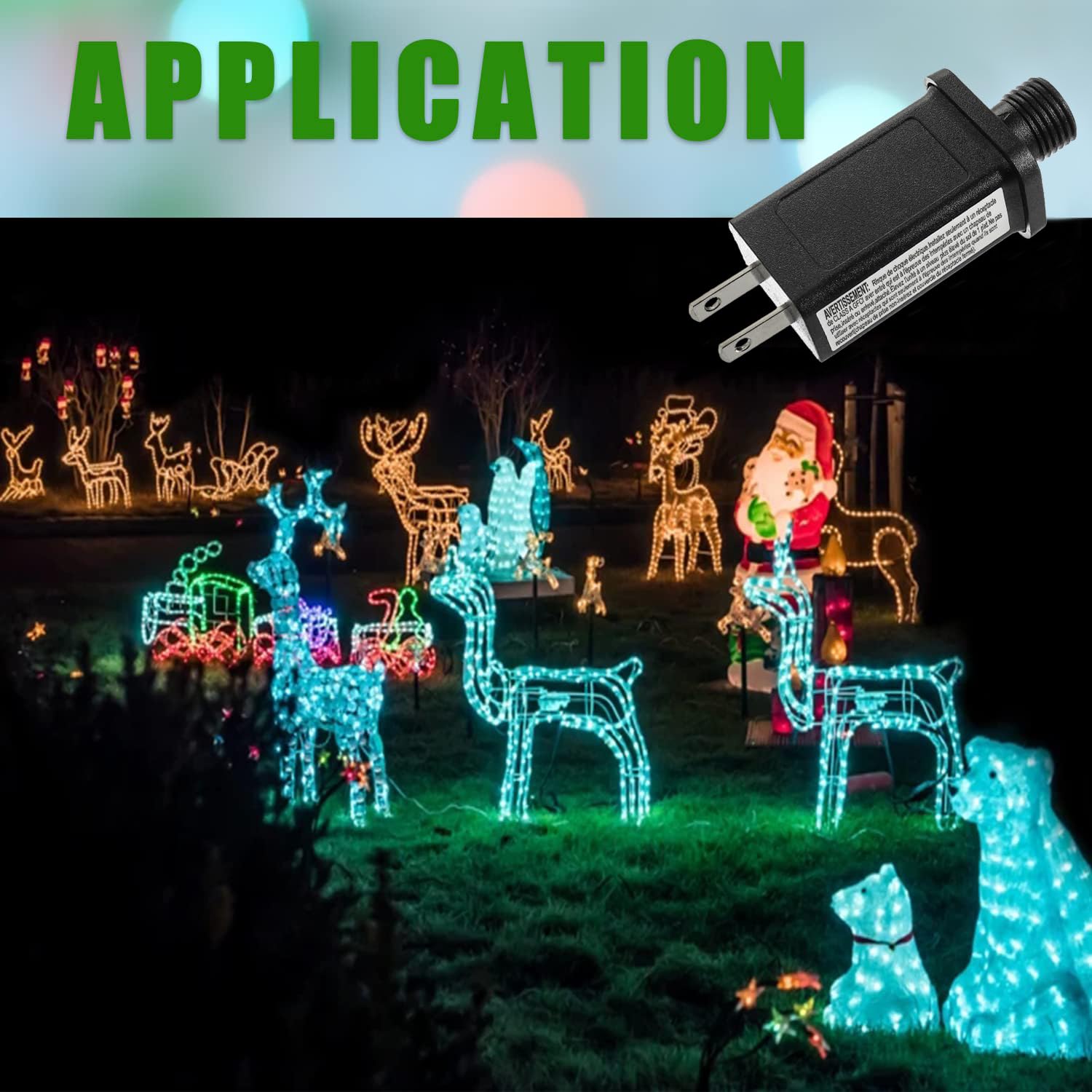 Sigandg 24V 7.2W Led Transformer Replacement Class 2 Power Supply For Christmas String Light Inflatable Decorations Led Controll