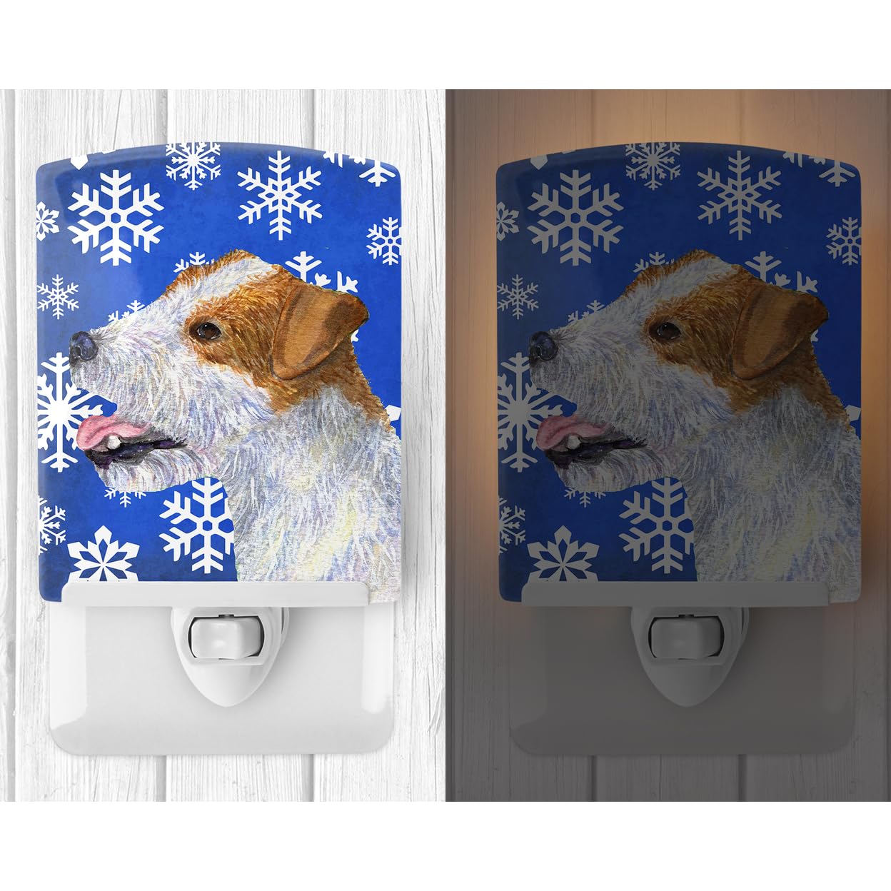 Carolines Treasures Ceramic Night Light, Jack Russell Terrier, UL-Certified, 6x4x3in, Multicolor, Model SS4642CNL