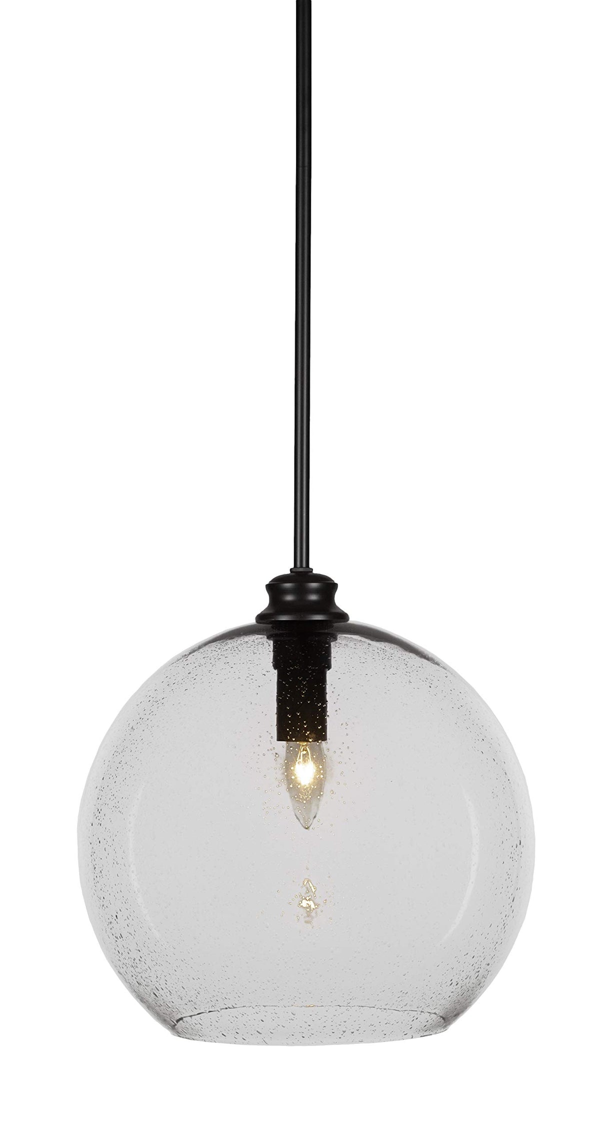 Toltec Lighting Kimbro 1 Light Pendant in Matte Black (70-MB-4390)