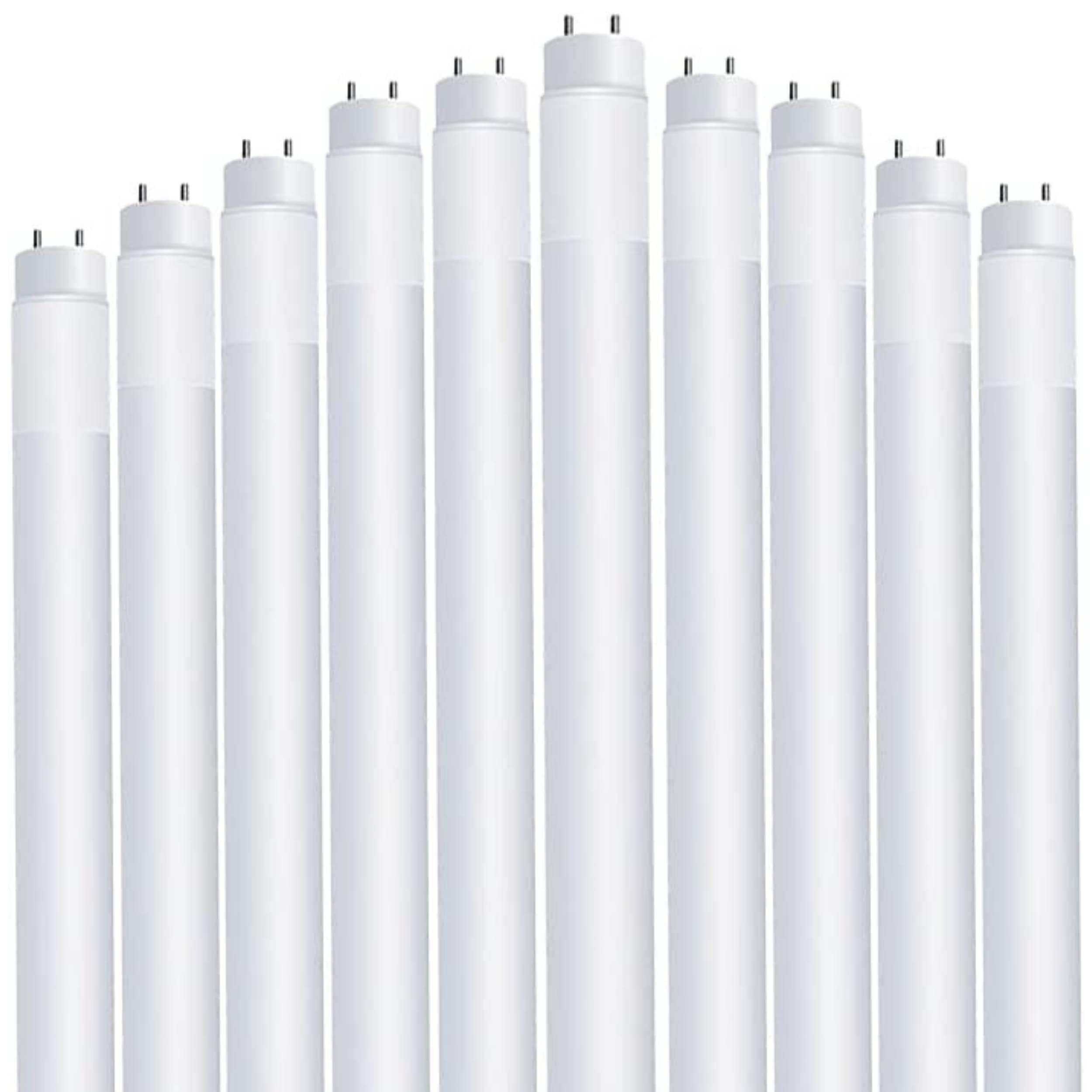 Feit Electric LED T8 Bulbs, 32W Equivalent, Frosted, 5000K Daylight, Model T848/850/LEDG2/2/5, 10 Pack