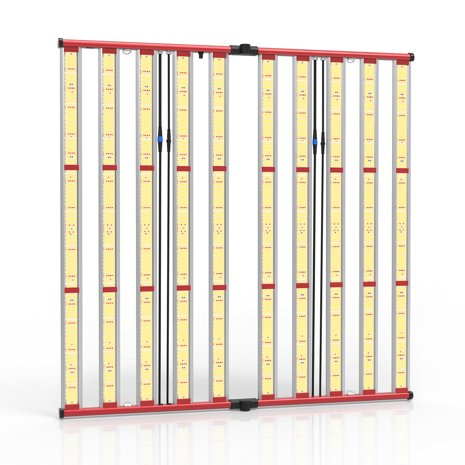 Aglex 1000W Led Grow Lights, Full Spectrum Grow Light With Uv Ir, Daisy Chain Plant Bar Style Grow Light Foldable & Dimmable For Indoor Growing Commercial Hydroponic Growing Lamp 6X6Ft Core Coverage