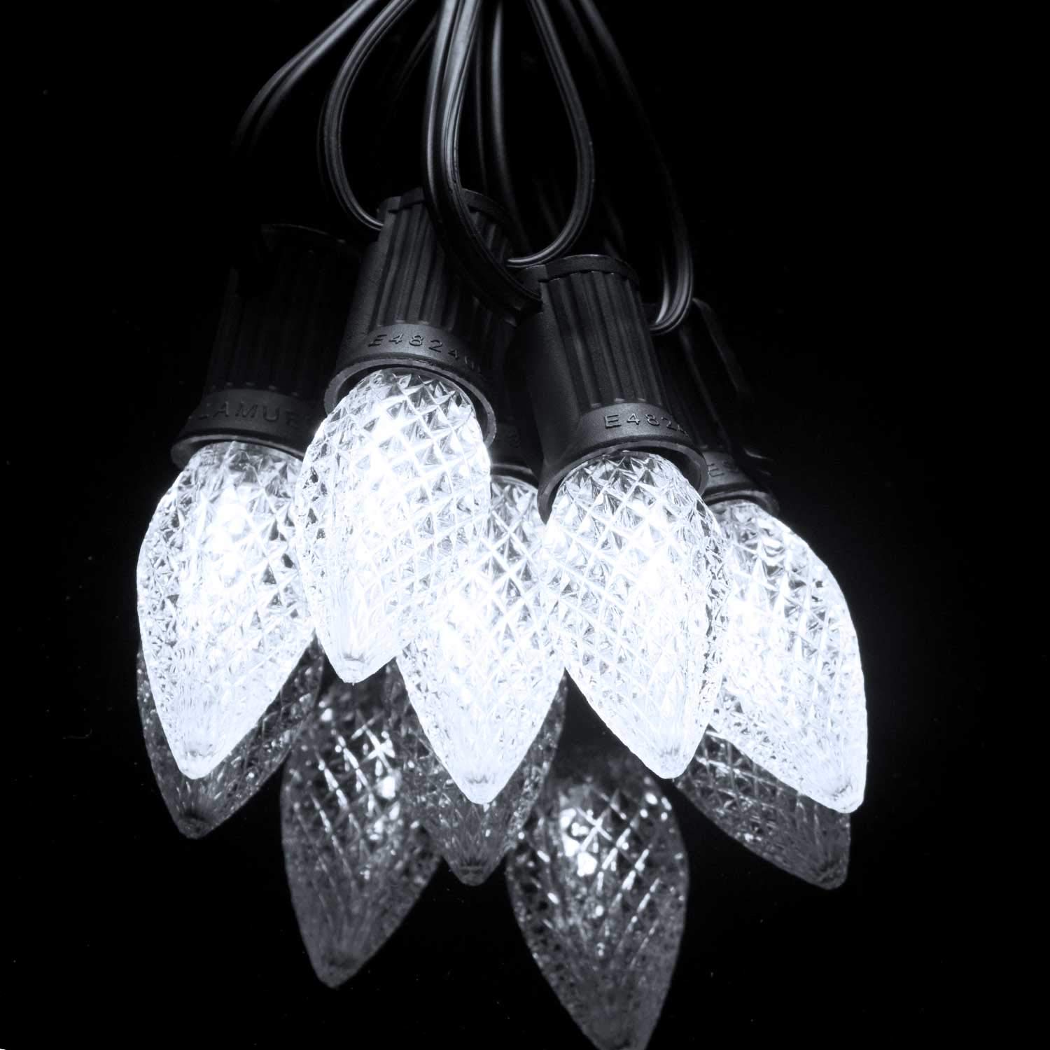 C7 Christmas Light Bulb, C7 Led Replacement Bulbs For Christmas String Lights, 25 Pack Replacement Bulbs For House, Roofline, Ch