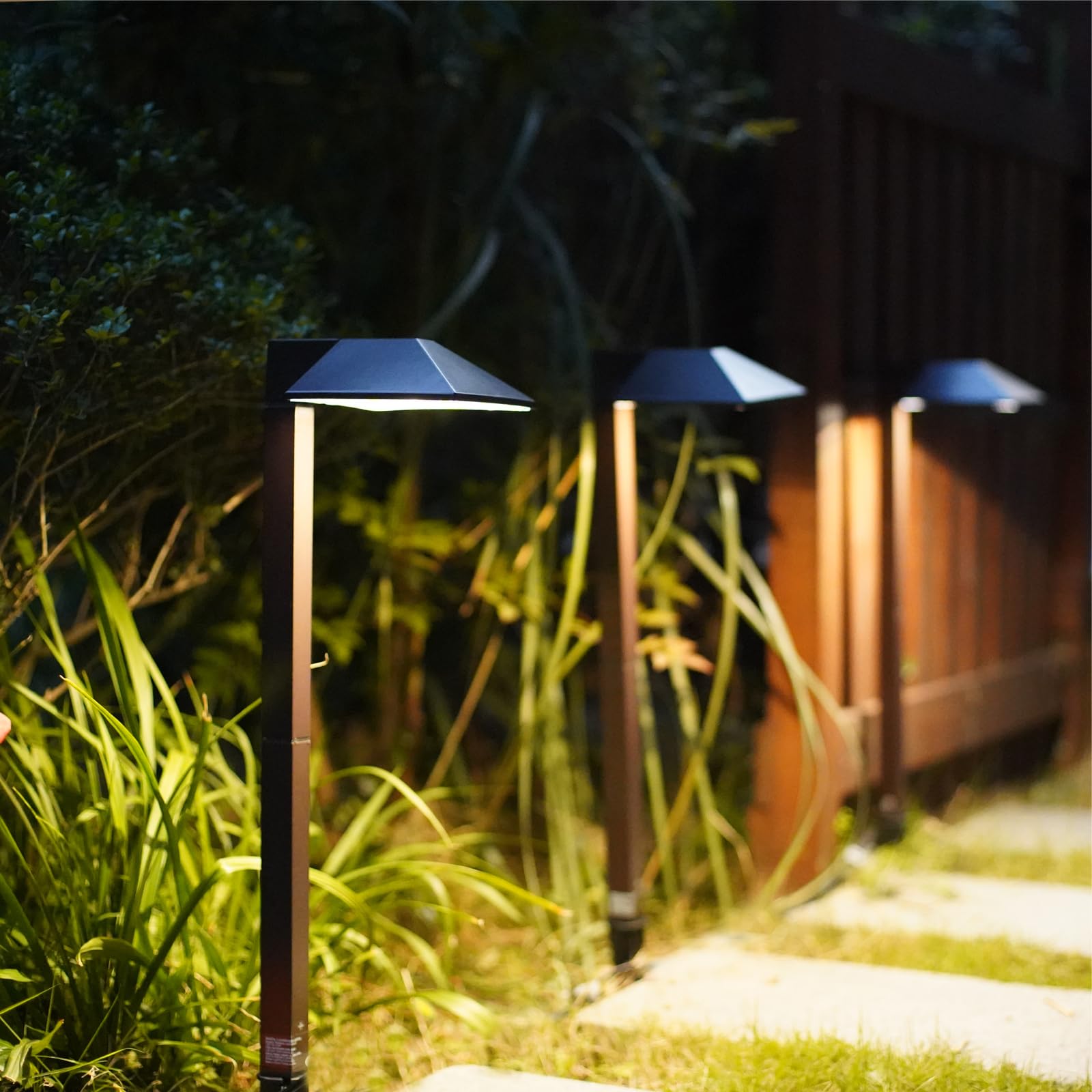 Malibu Lighting 8409210101 Malibu Landscape Lighting, 0.6W Low Voltage Equinox Led Path Light Charcoal Brown