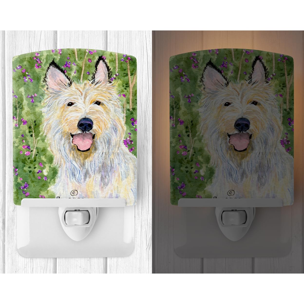 Carolines Treasures Ceramic Night Light, UL-Certified, 6x4x3in, Multicolor, Model SS1040CNL