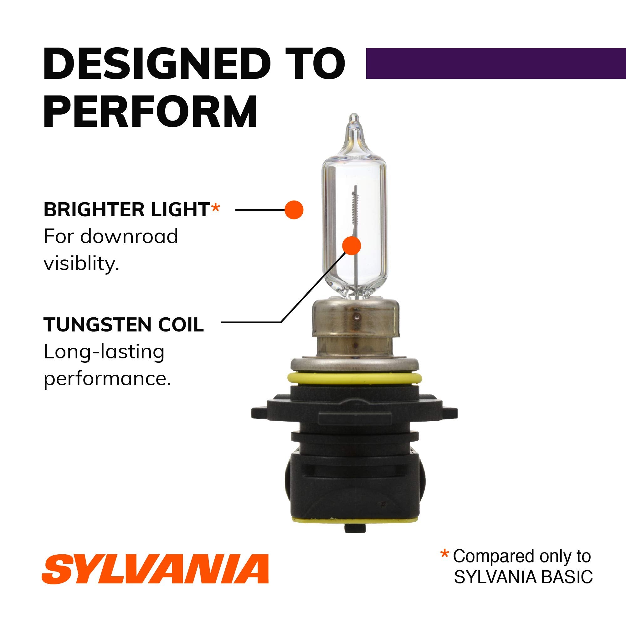 SYLVANIA 9012 XtraVision Halogen Headlight Bulb - High Beam, Low Beam & Fog Replacement, 1 Bulb