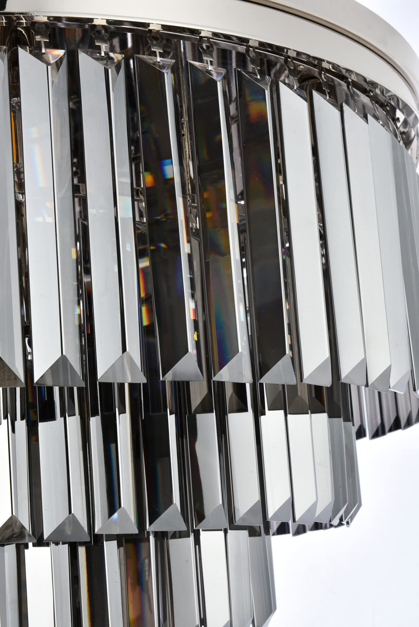 Elegant Lighting Urban Classic 1231F32PN-SS/RC Sydney 17-Light Flush Mount, Polished Nickel