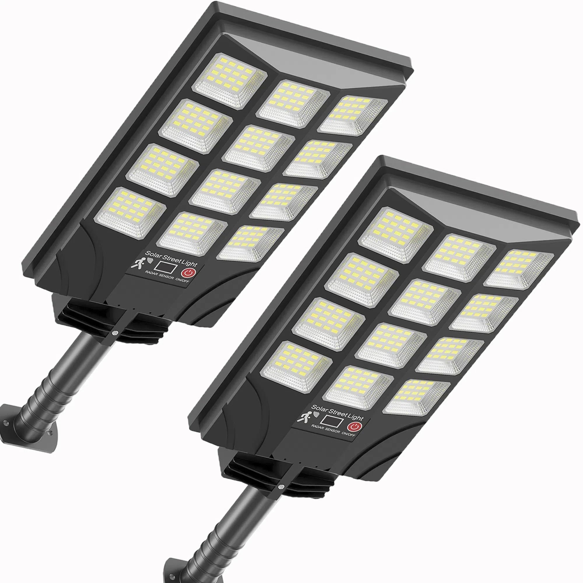 TFKK Solar Street Lights Outdoor Motion Sensor, 6500K Dusk to Dawn LED Solar Flood Light, Waterproof Security Light for Outside 