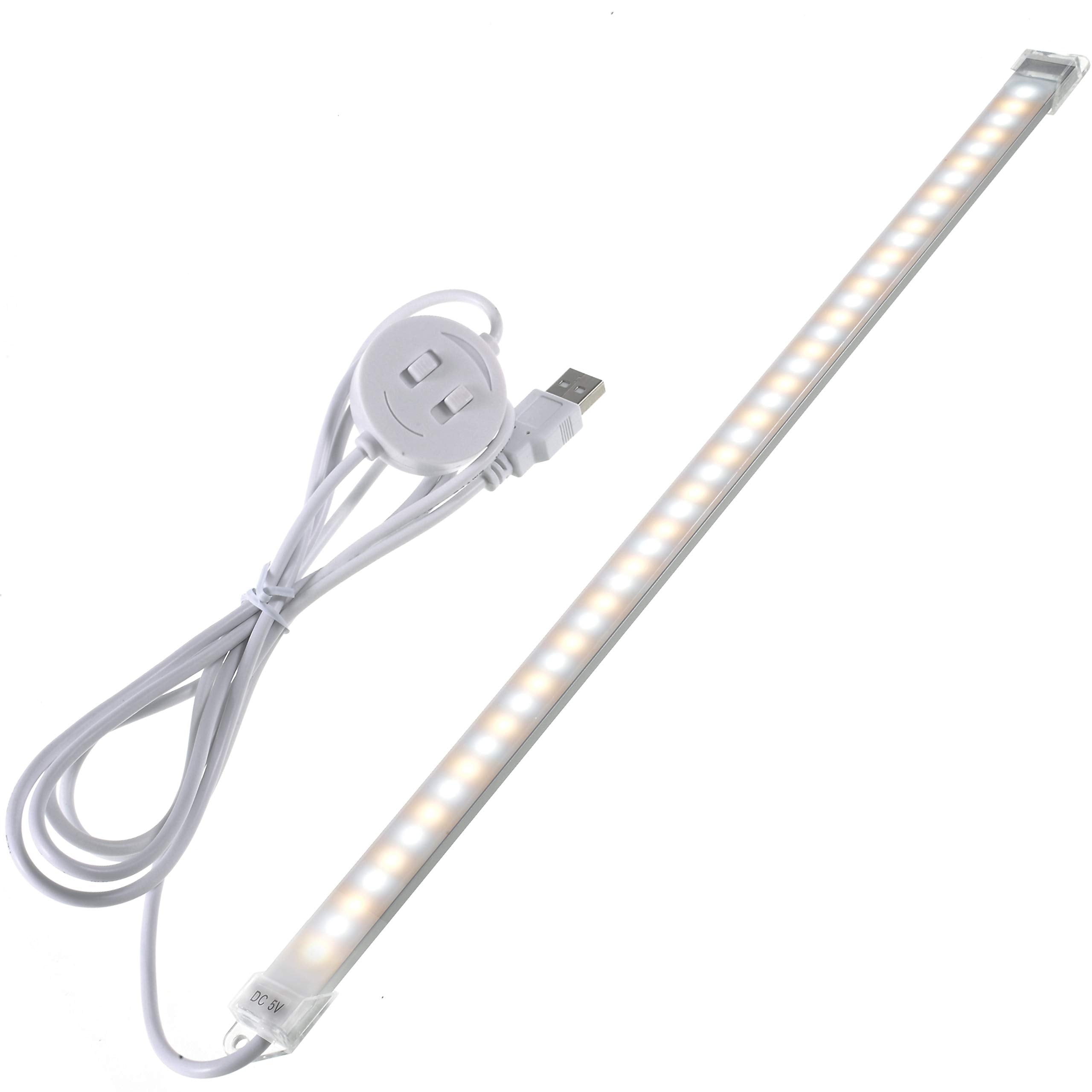 luluan Dimmable Under Cabinet Lighting, USB Reading Lamp, 35x1.6x0.6cm, Cool&Warm, Model L-01