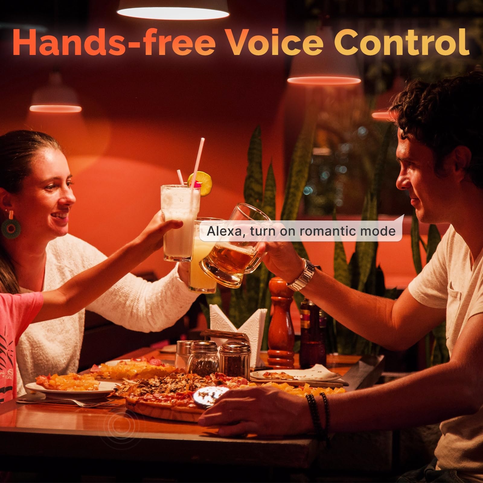 Moes Smart G80 Edison Led Light Bulbs, Color Changing Wifi G25 Smart Bulbs, 2700K-6500K Cw& Rgb Dimmable, Smart Life Remote Cont