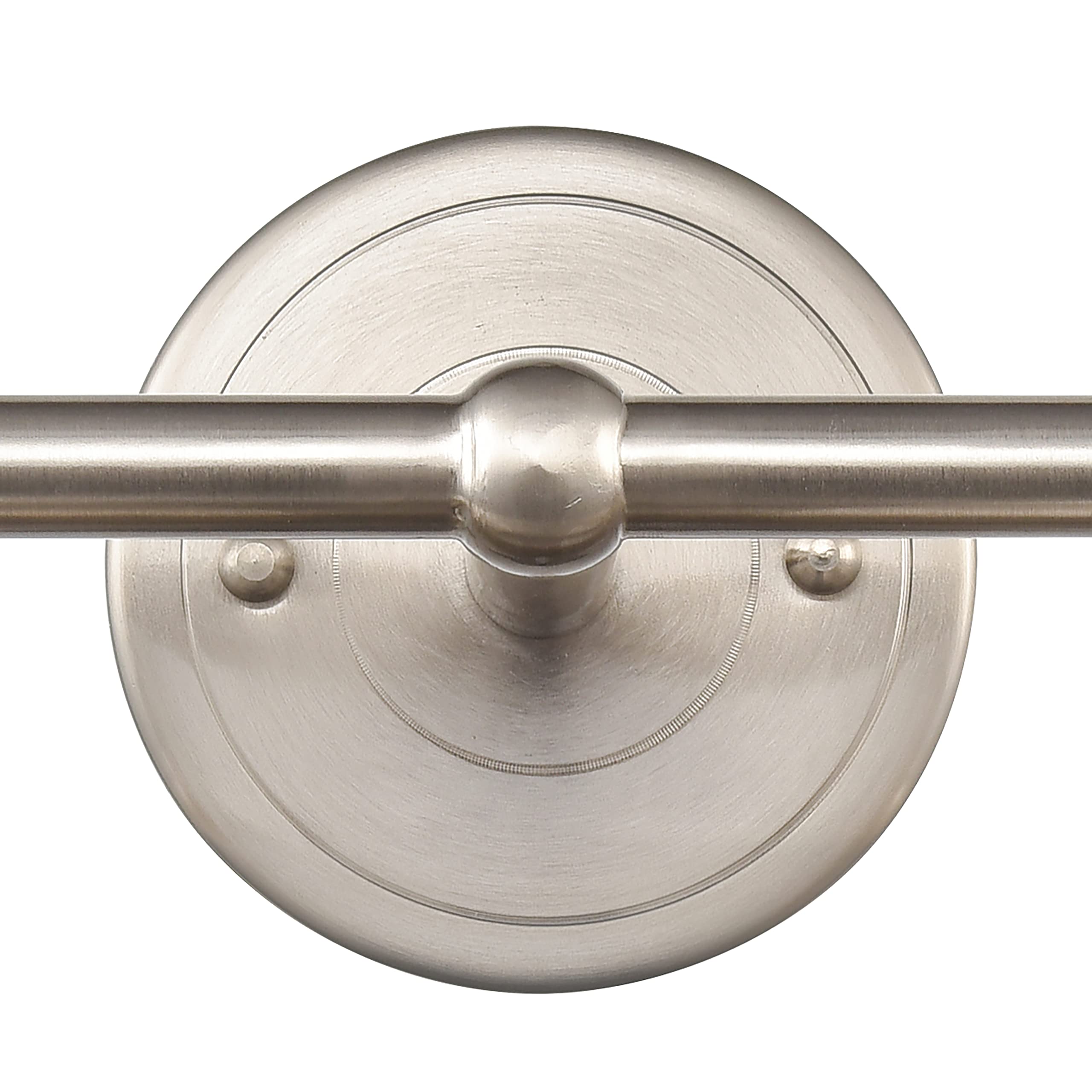 Elk Home 2-Light English Pub Vanity Light, Satin Nickel Metal Shade, Transitional Style