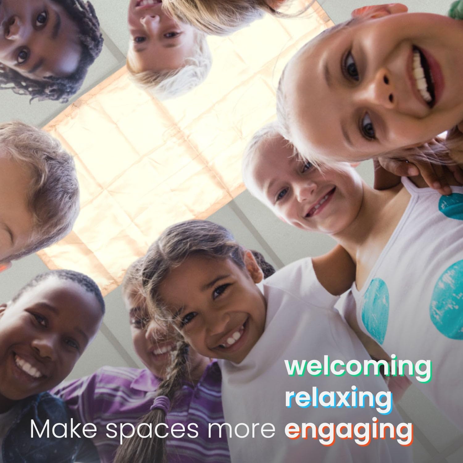 HOCUS POCUS TOYS ShadeOn Fluorescent Light Covers - 2x4 ft, Magnetic, 4-Pack, Calm White, Model S-FLC-4OW