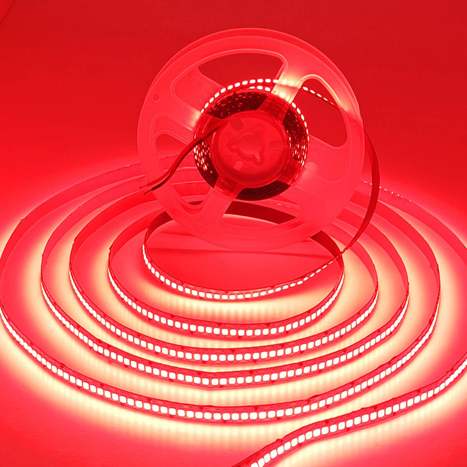 SUYOOULIN LED Strip Lights, SMD 2835, 1200 LEDs, 16.4Ft, 26000LM, Waterproof IP65, Red