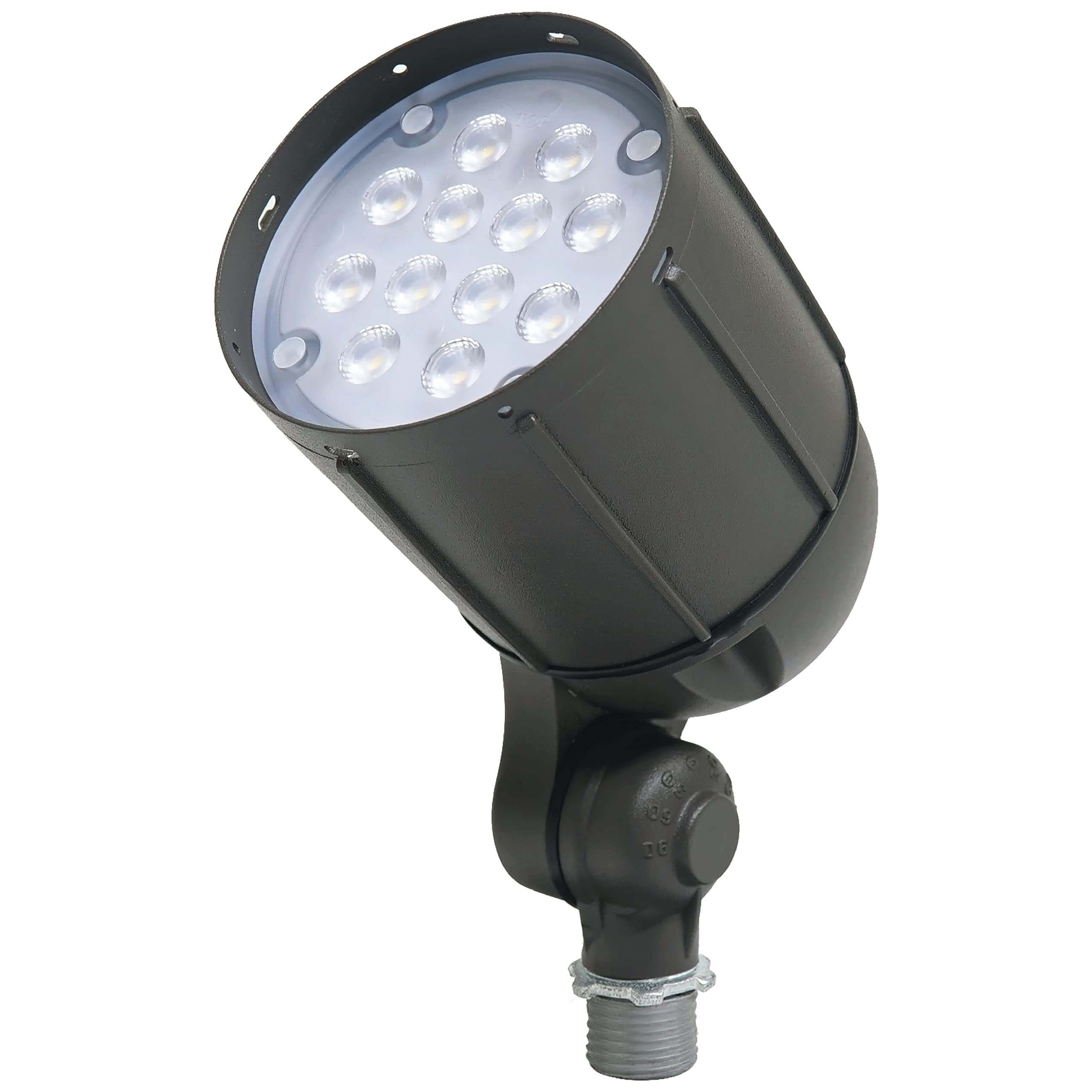 Newhouse Lighting 12-Watt Outdoor LED Flood Light, Weatherproof, Bronze, Model V5BLF12BRZ, Ideal for Flagpole, Backyards, and Landscape Lighting