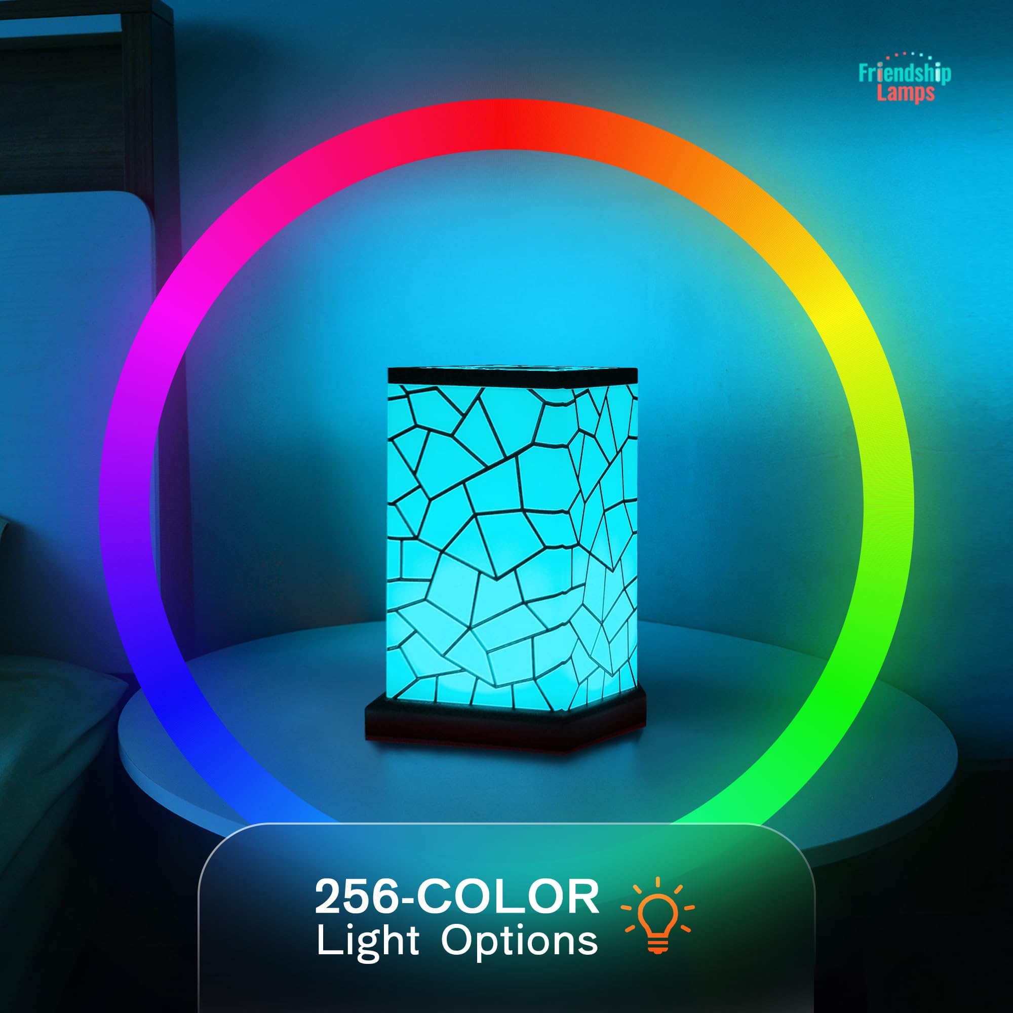 Friendship Lamp By Filimin Classic - Best Friend Lamps Wi-Fi Touch Lamp Led Light For Long-Distance  Connection  Relationship  Friendship  Gifts  Love  200+ Colors  App Setup - Set Of 2