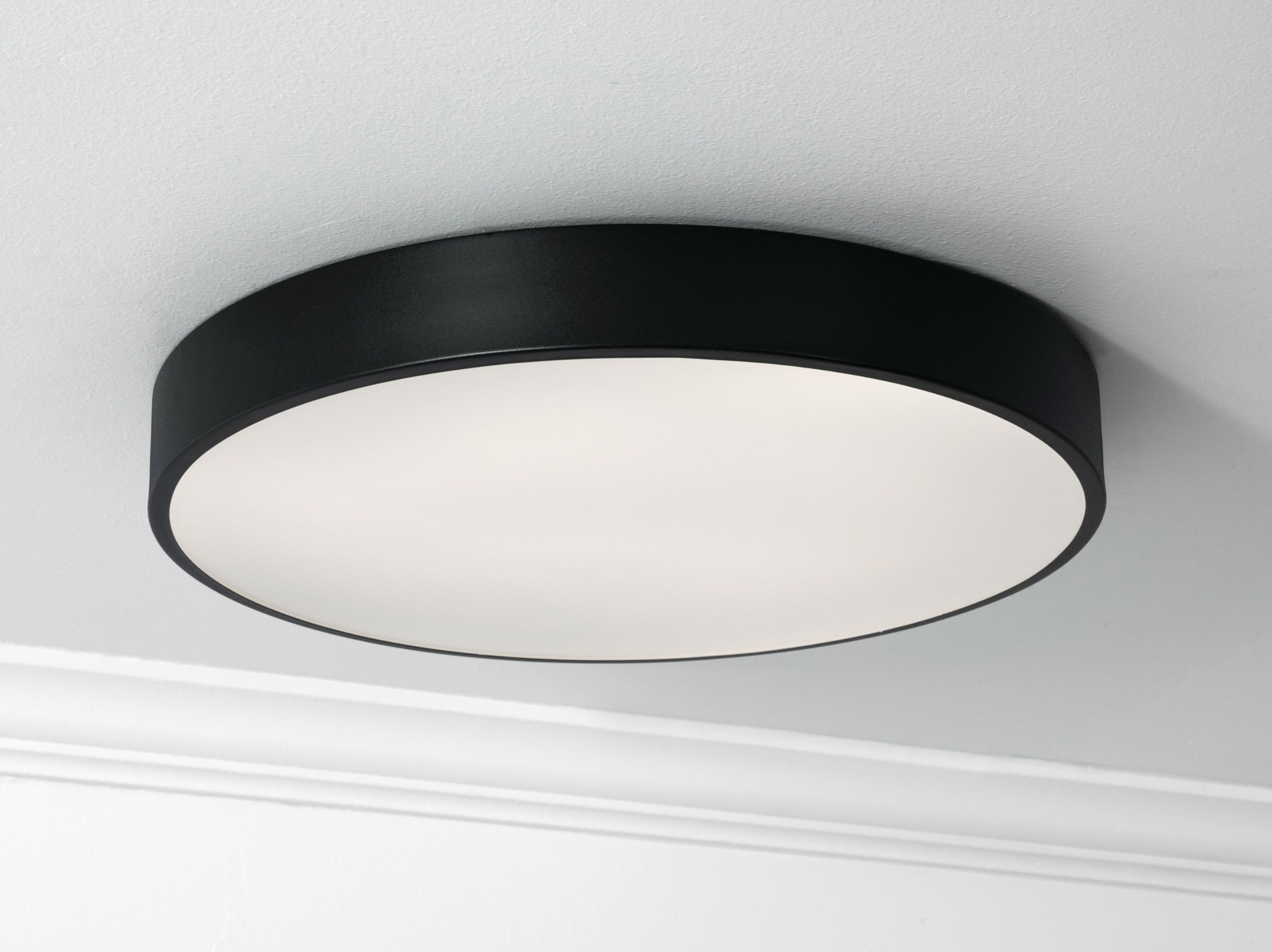 Afx Bailey 19'' Led Flush Mount - Black