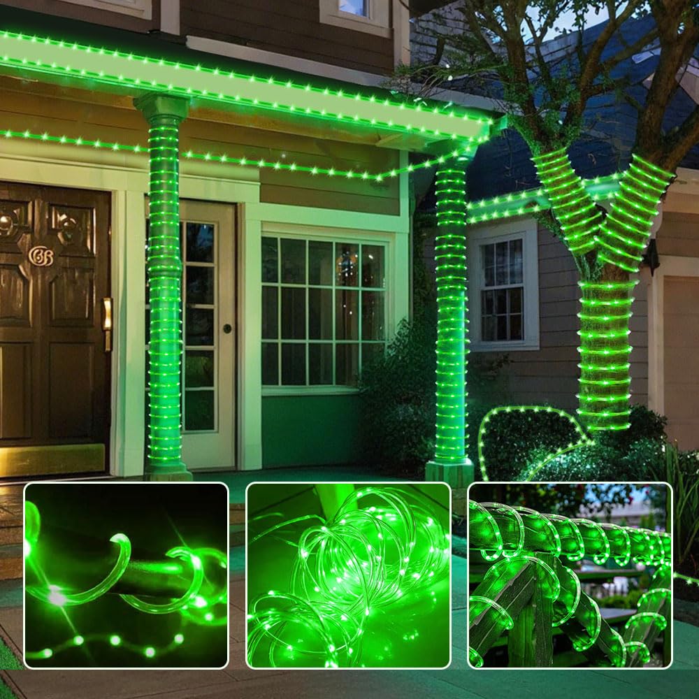 Solar Rope Light Waterproof IP65 39FT 100LEDs Outdoor Solar Christmas Lights for Party Garden Yard Home Wedding Christmas Hallow