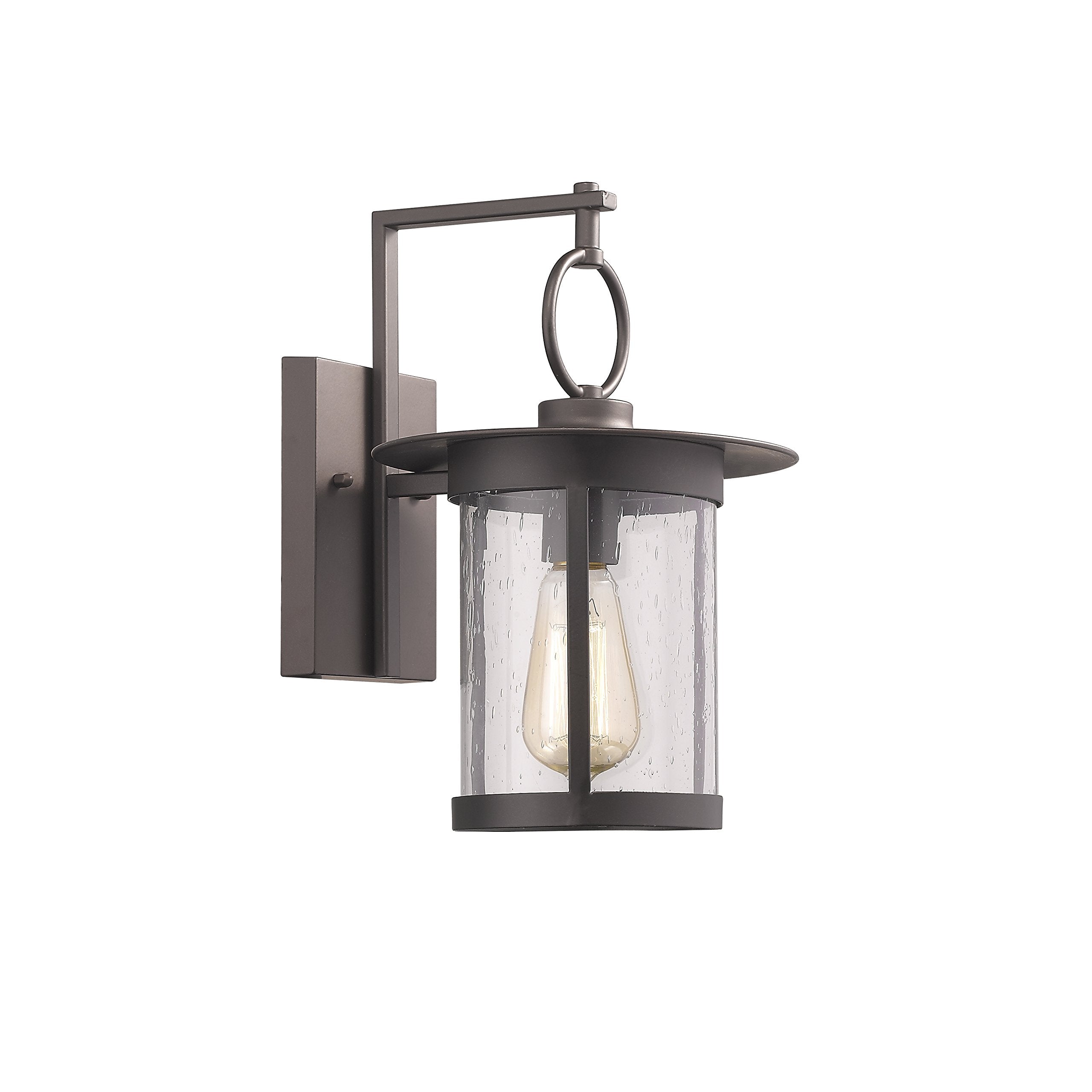 CHLOE Bronze Outdoor Wall Sconce, 1 Light, Glass, 12.2 x 8.07 x 9.84, Model CH22047RB12-OD1