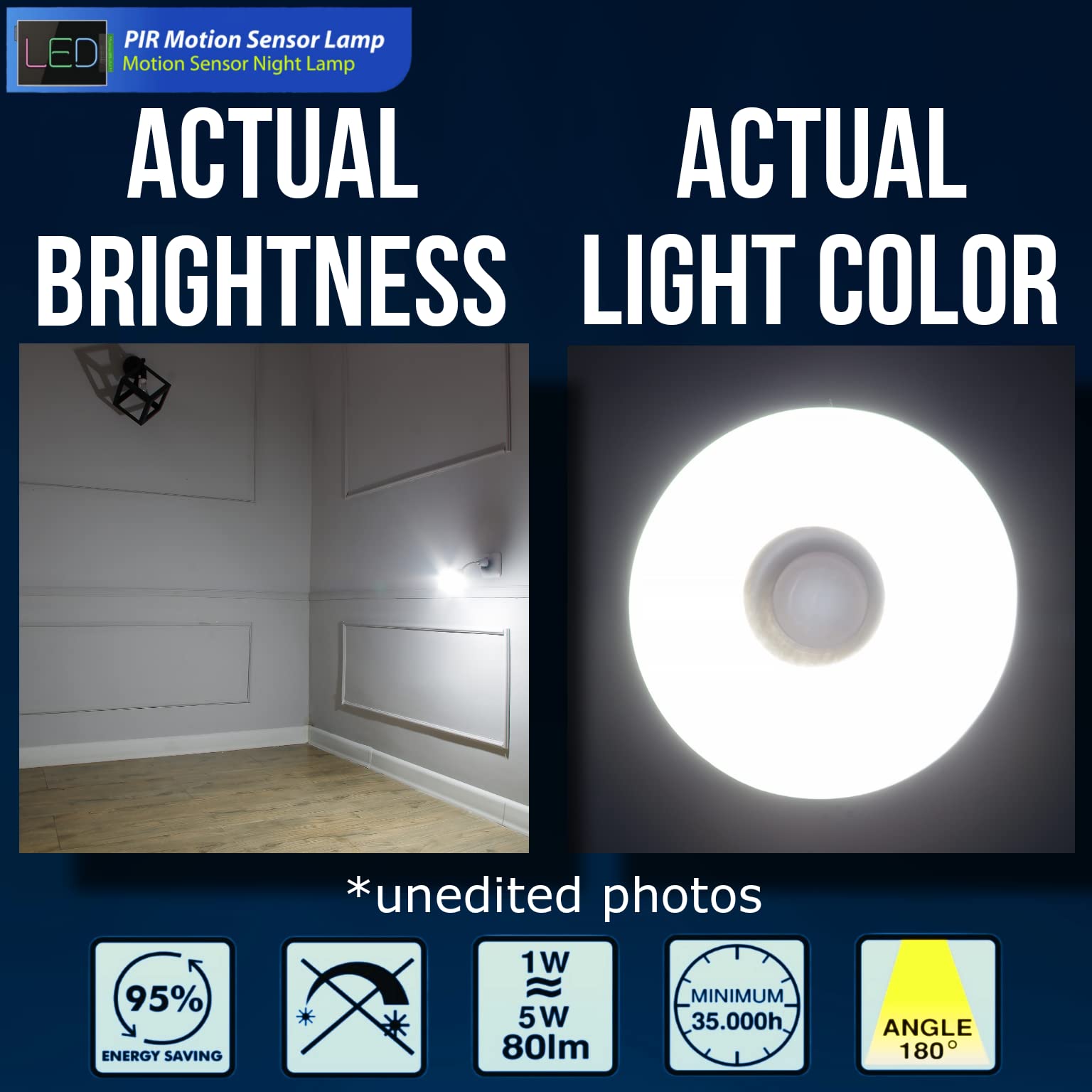 Led Motion-Activated Sensor Dusk To Dawn Pir Night Light Ac Outlet Directional Flexible Rotatable 360 Socket Plug-In Wall Stairs