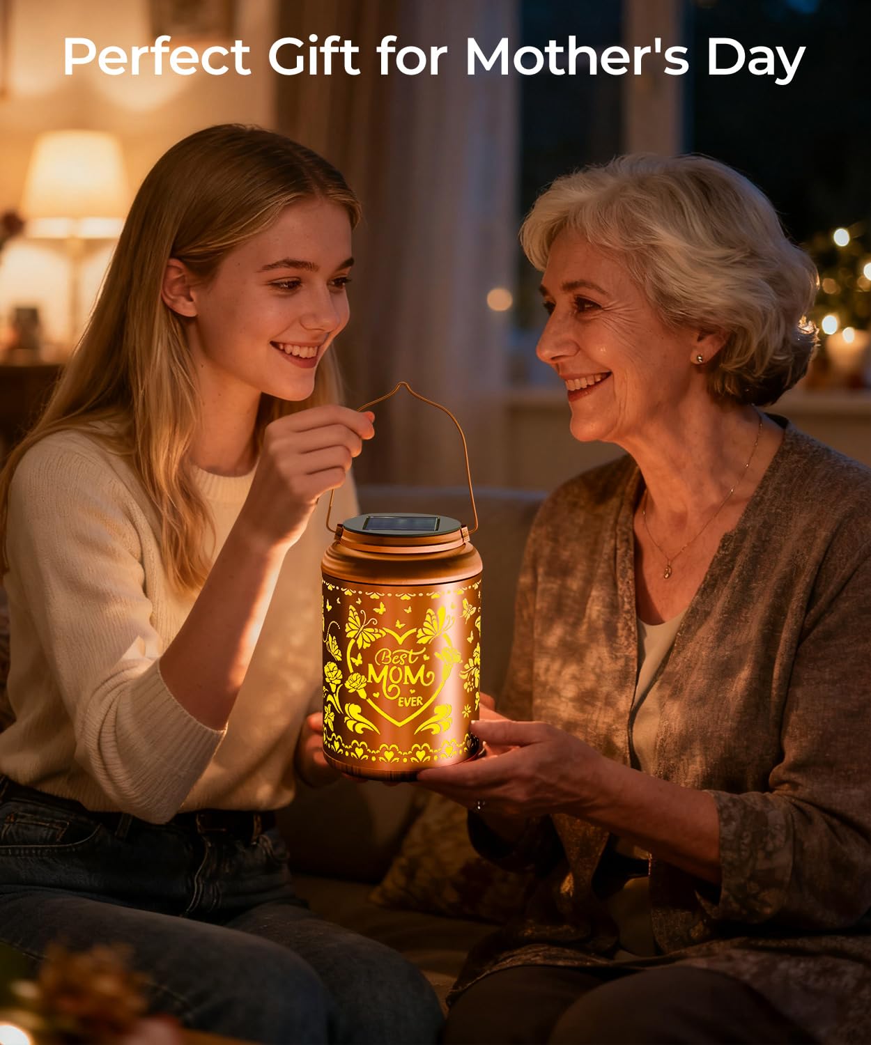 Christmas Stocking Stuffers For Women Solar Lanterns Outdoor Waterproof Decorative Light For Garden Patio Yard Gifts For Mom Grandma Women  MotherS Day Birthday