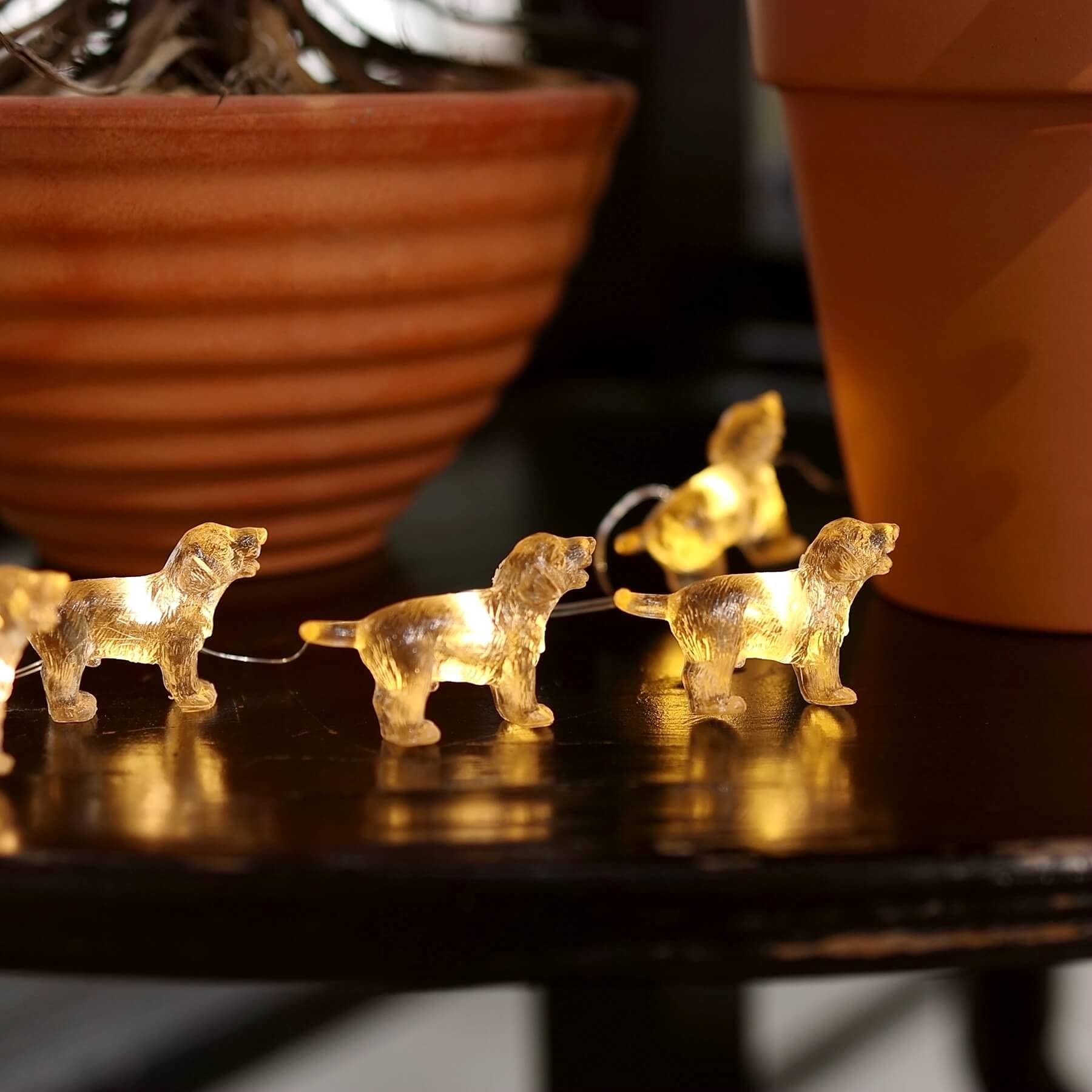 Cute Decorative Lights Fairy String Lights Labrador Gifts for Women Novelty Puppy Lights 20LEDs 8ft USB Plug in or Battery Opera