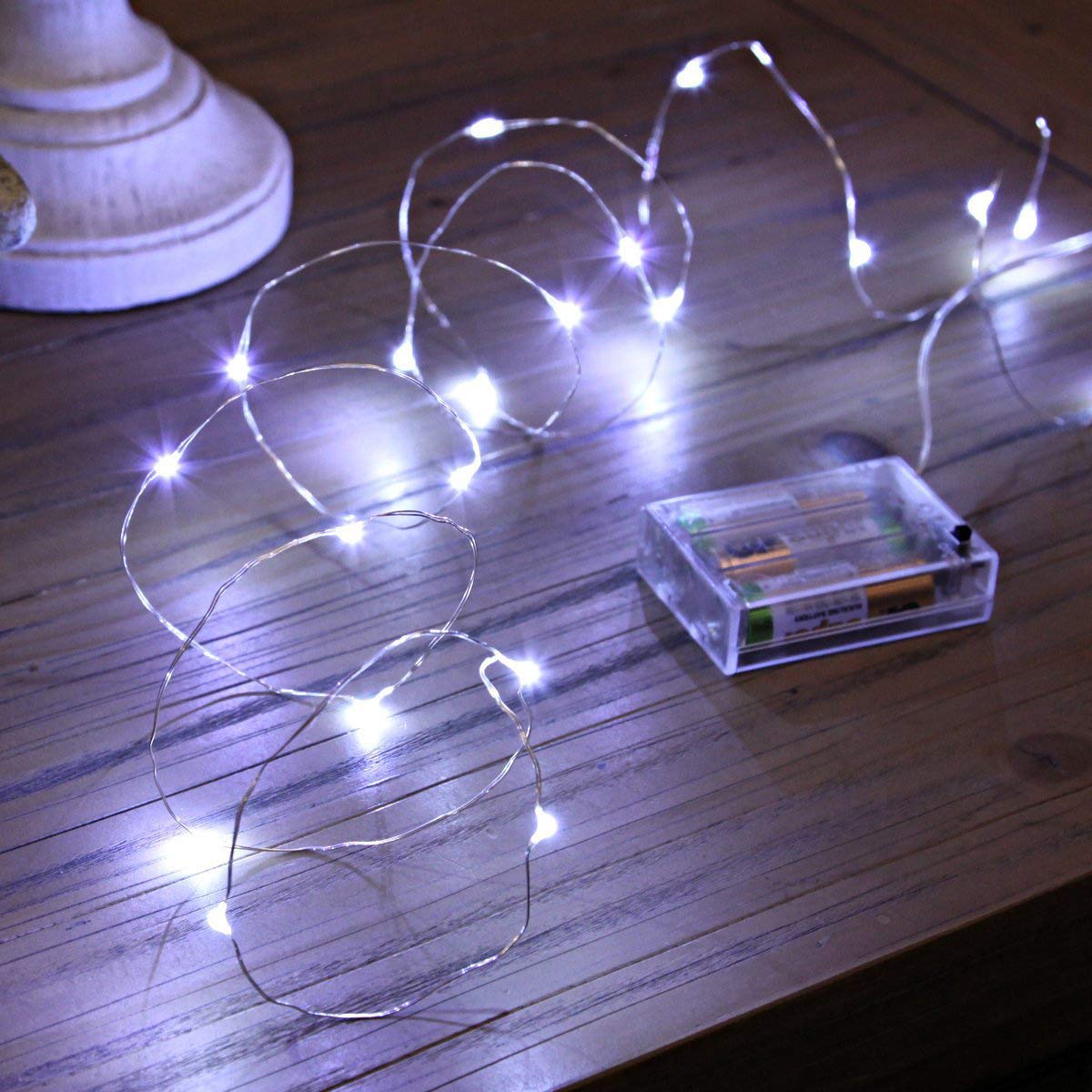 Ariceleo Led Fairy Lights Battery Operated, 4 Packs Mini Battery Powered Copper Wire Starry Fairy Lights for Bedroom, Christmas,