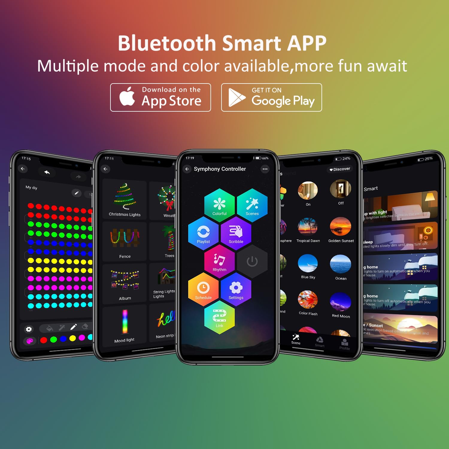 T-Sun Bluetooth Rgb Submersible Pond Light, Ip68 Waterproof 3-Head Led For Pool & Aquarium