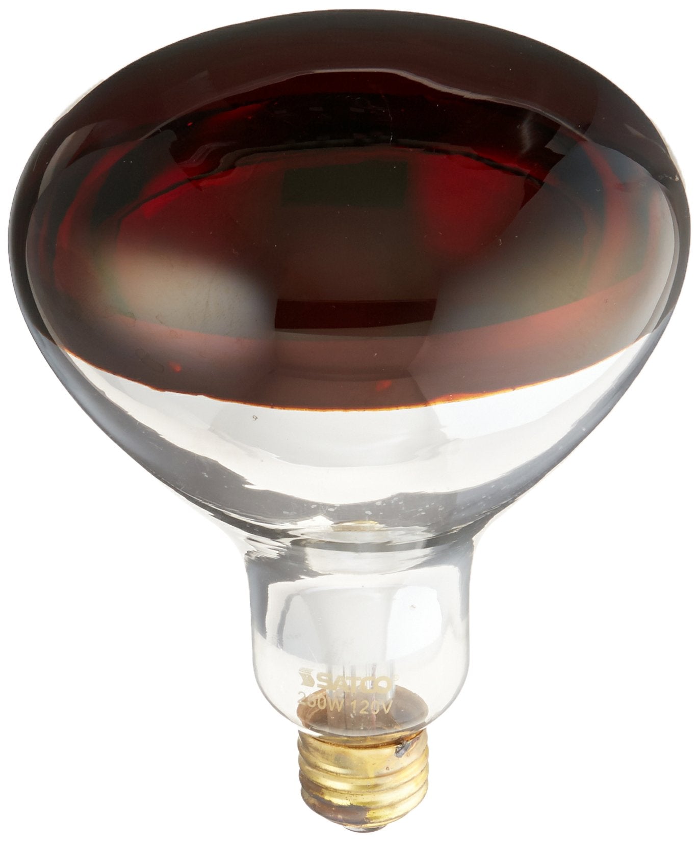 Satco S4998 Medium Light Bulb, 6.50 inches, Glass, Bronze/Dark Finish, Red Heat