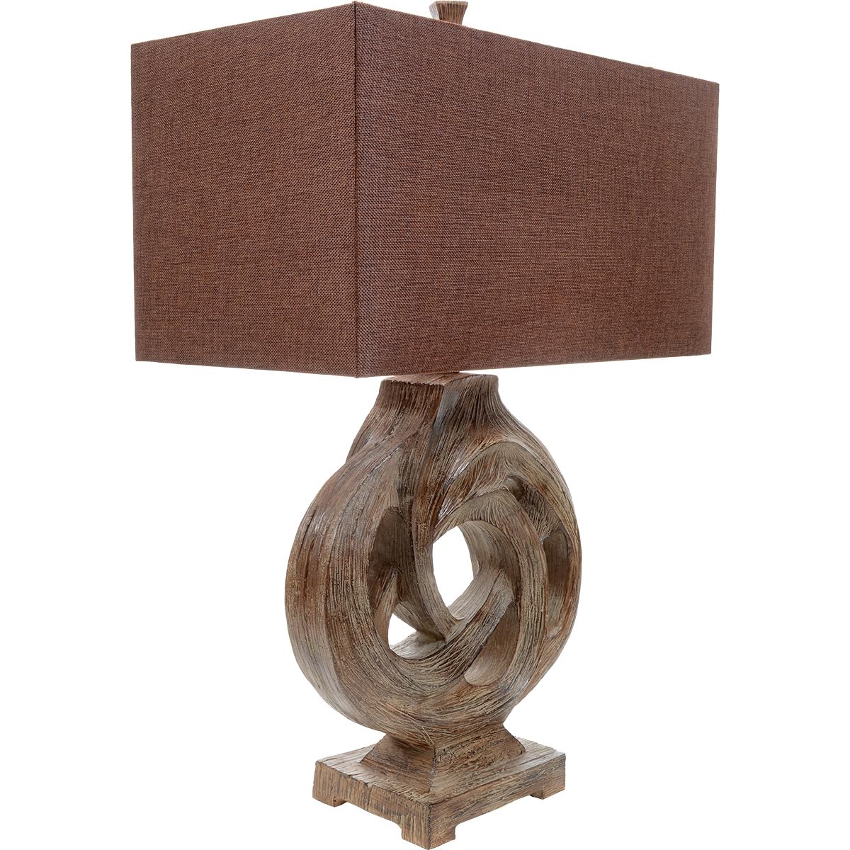 BLACK FOREST DECOR Infinity Branch Table Lamp - Vintage Rustic Design, 31" x 21" x 11", Brown for Cabin, Living Room, Nightstand