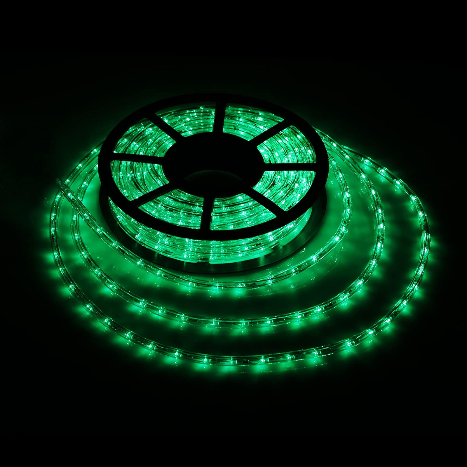 Buyagn Green Led Rope Lights  1080 Leds Waterproof Rope Lights  110V Cuttable Connectable Rope Lights Waterproof Decorative Lighting For Indoor/Outdoor  Patio  Halloween And Christmas Decorations