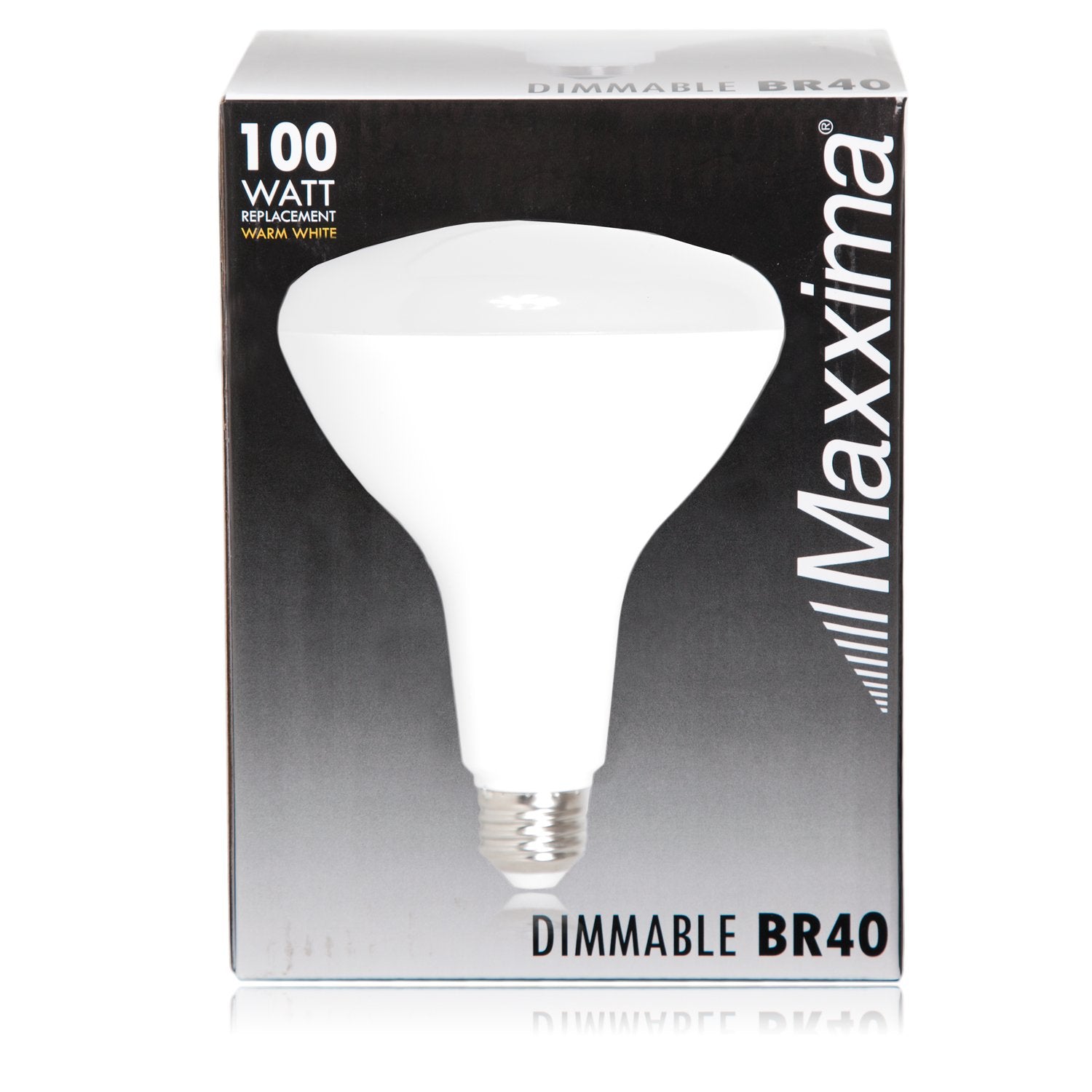 Maxxima Br40 Led Light Bulbs - 3000K Warm White Light, 1500 Lumens, 17 Watt Or 100 Watt Equivalent Dimmable Bulb, Energy Star Ra